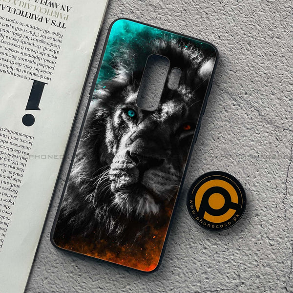 Samsung Galaxy S9 Plus - Tiger Design 3- Premium Printed Glass soft Bumper shock Proof Case CS-48578