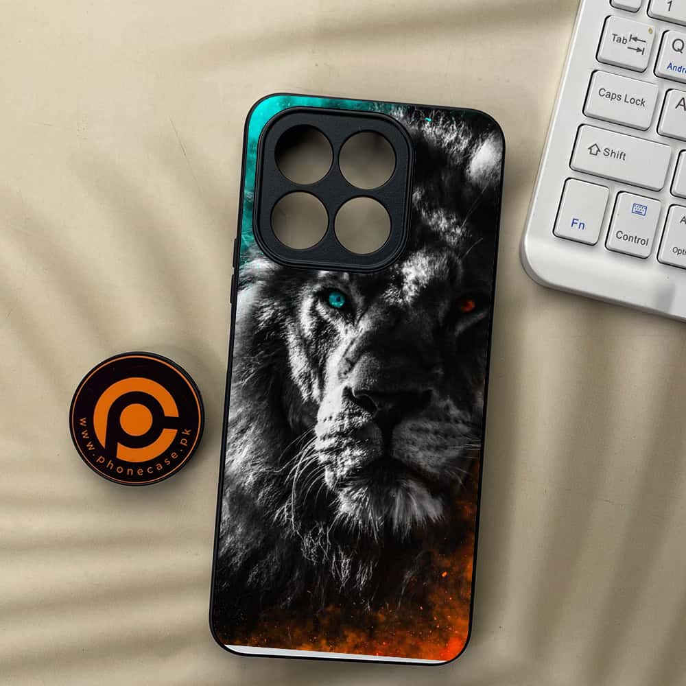 Honor X5b Plus - Tiger Series - Premium Metal  Printed soft Bumper shock Proof Case