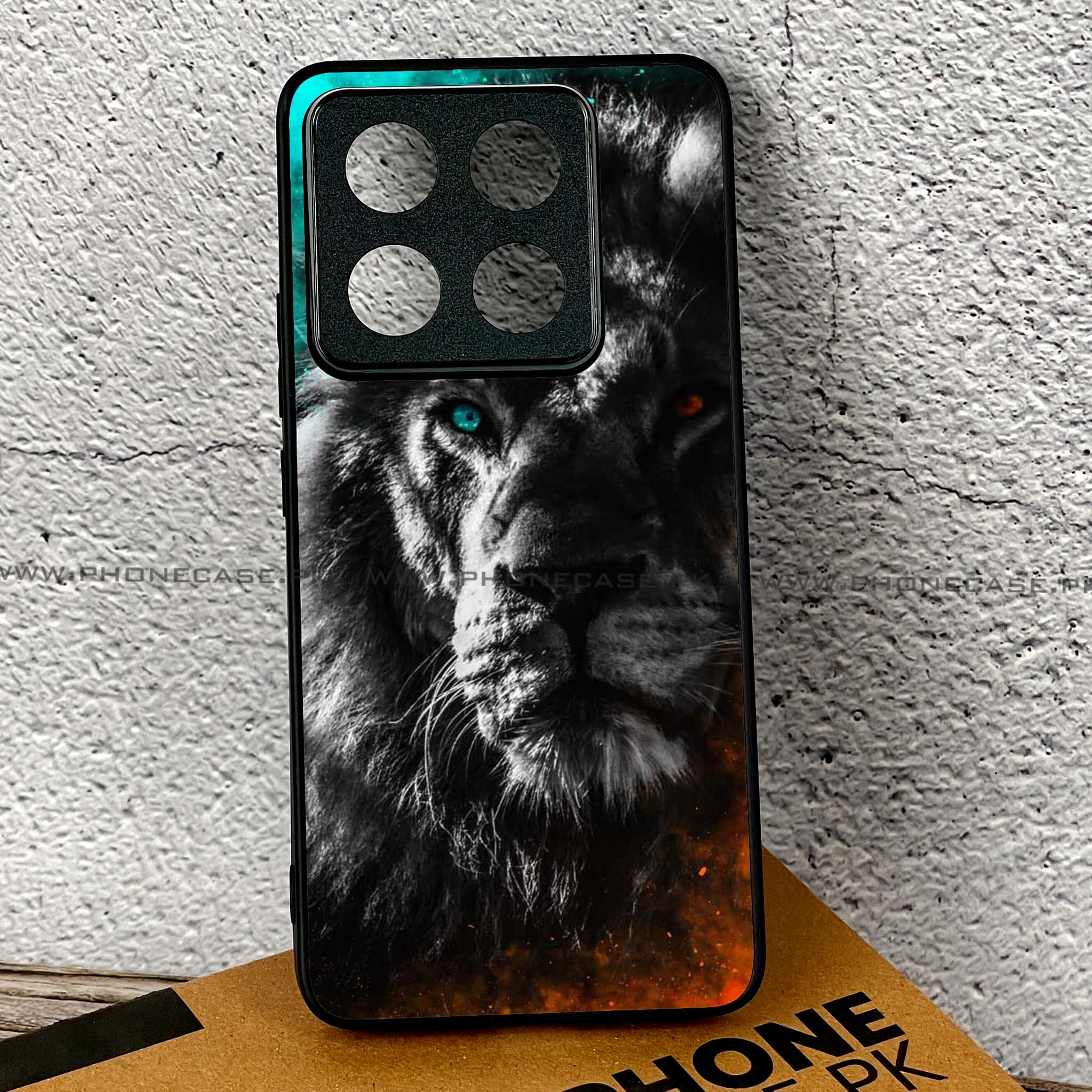 Xiaomi 14T Pro - Tiger Series - Premium Printed Glass soft Bumper shock Proof Case