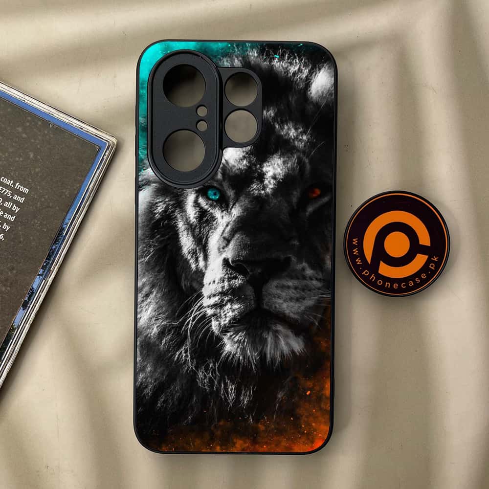 Vivo X200 FE - Tiger Series - Premium Metal Printed soft Bumper Shock Proof Case