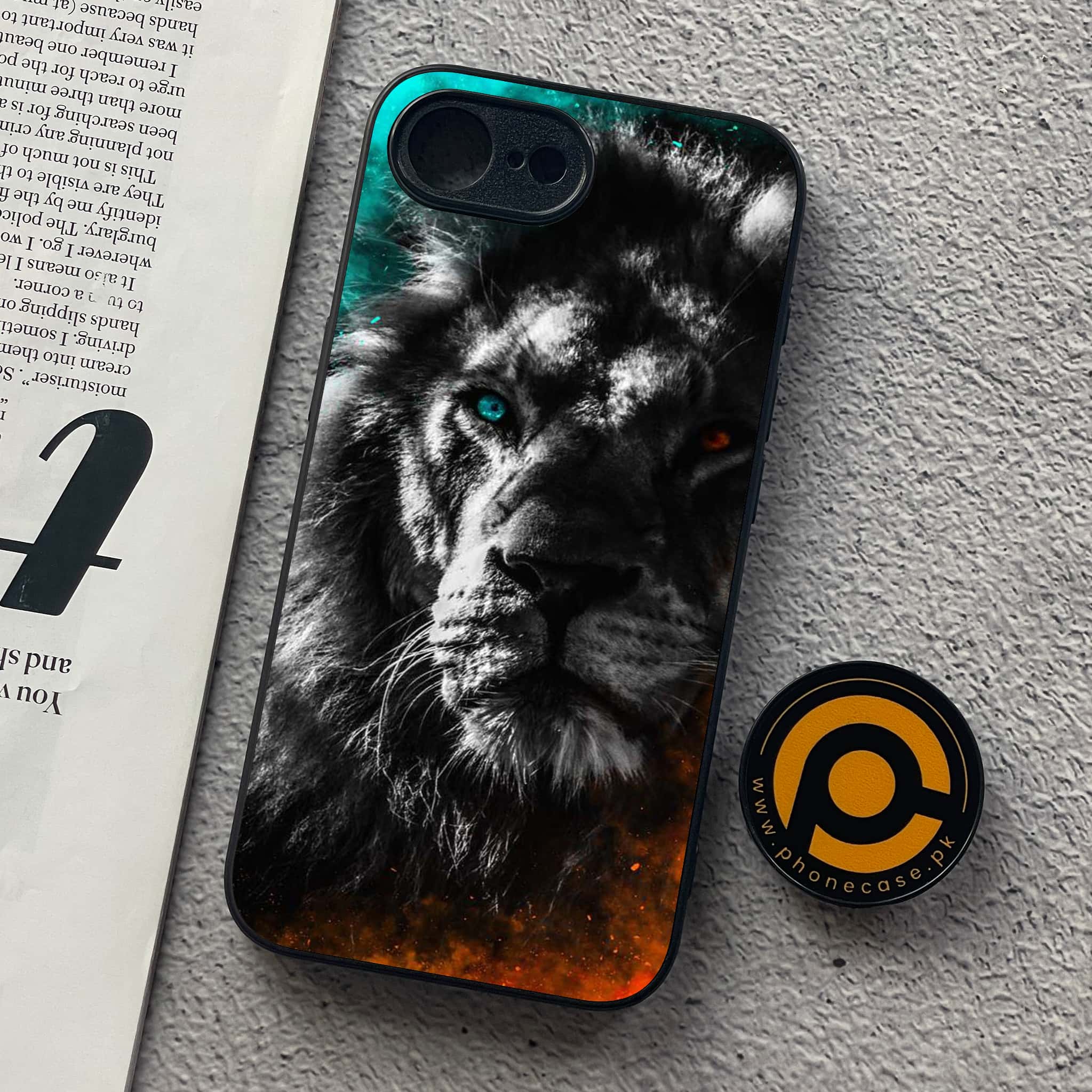 iPhone 16e - Tiger Series - Premium Metal  Printed soft Bumper shock Proof Case