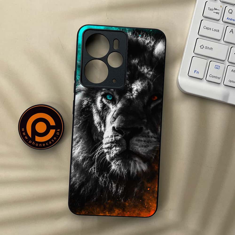 Realme 14 5G - Tiger Series - Premium Metal Printed soft Bumper Shock Proof Case