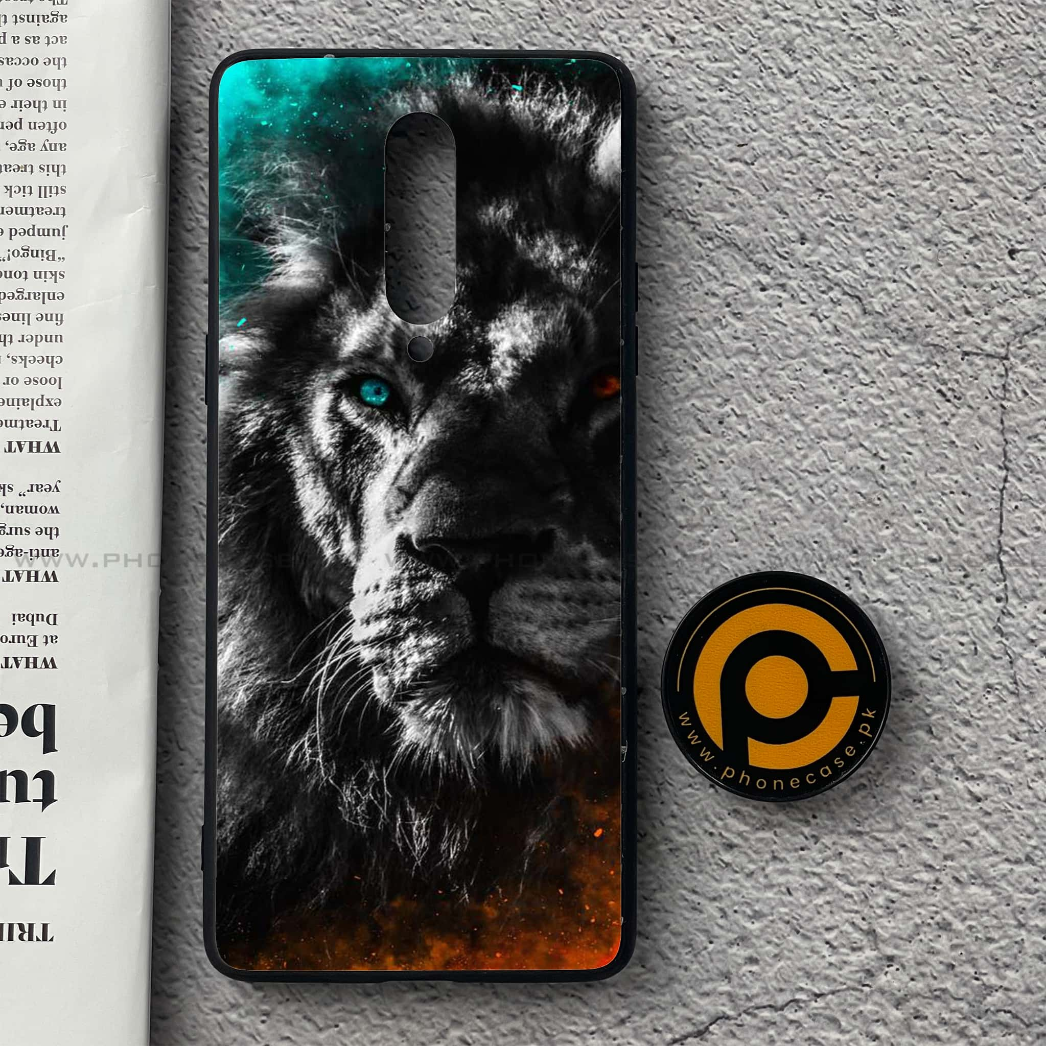 OnePlus 8 - Tiger Art  Series - Premium Printed Glass soft Bumper shock Proof Case