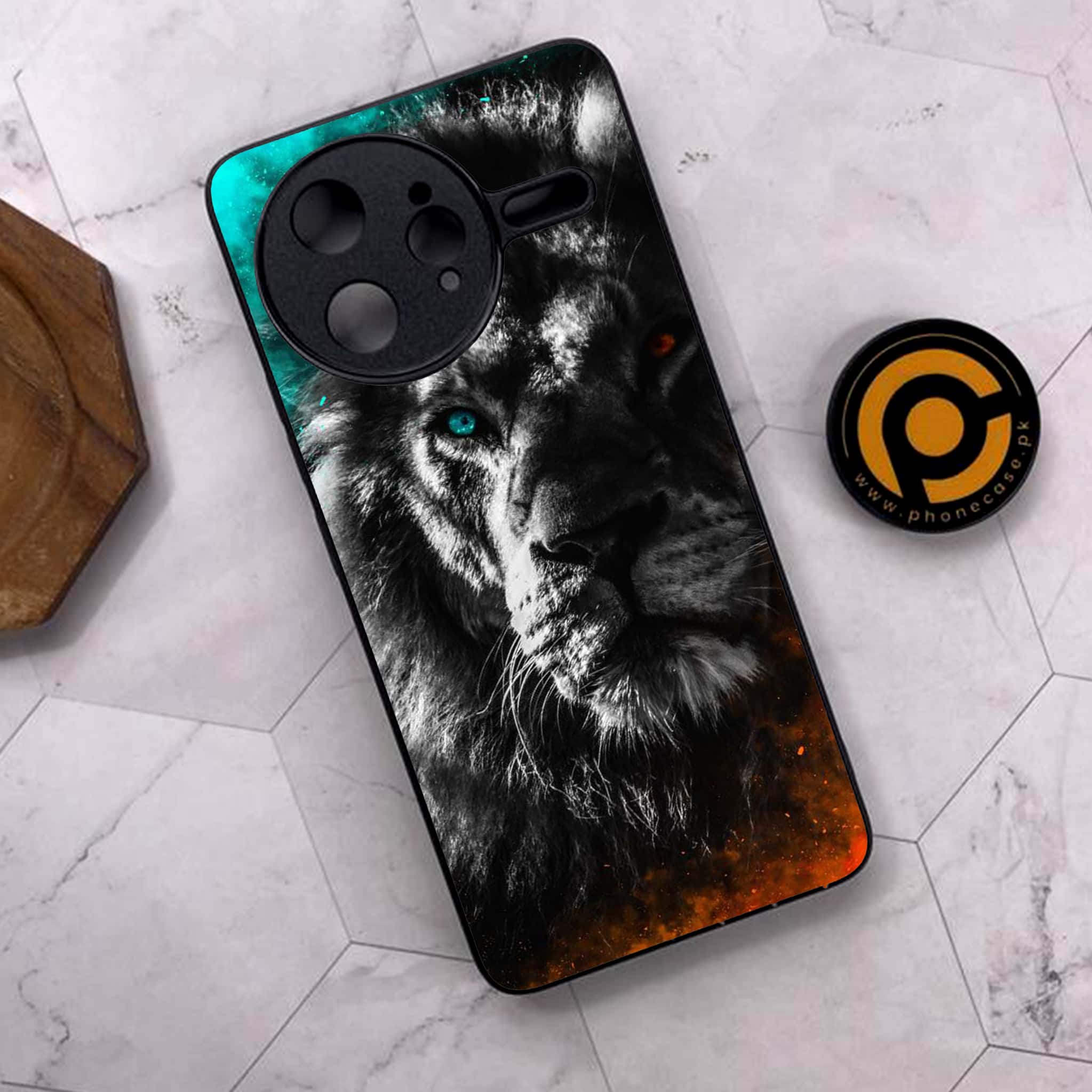 Xiaomi Poco F7 Ultra 5G - Tiger Series - Premium Metal Printed soft Bumper shock Proof Case