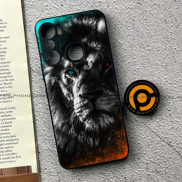 Infinix Hot 12 Pro - Tiger Design 3 - Premium Printed Glass soft Bumper shock Proof Case CS-19664