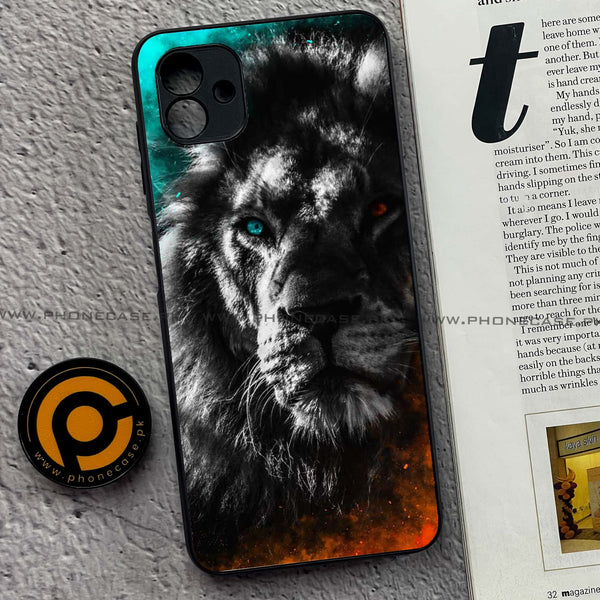 Samsung Galaxy A04 - Tiger Art Design 3  - Premium Printed Metal soft Bumper shock Proof Case CS-33791