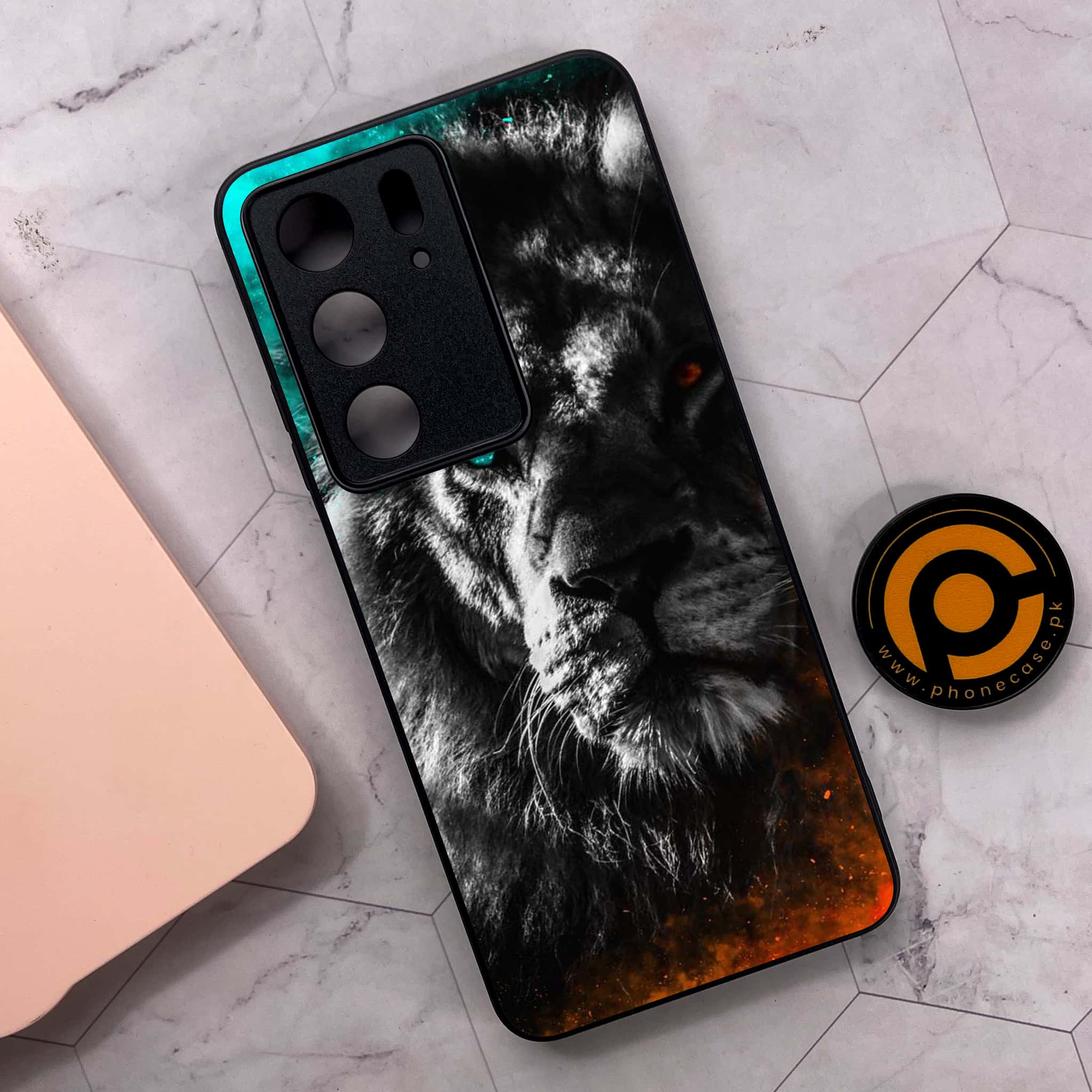 Realme C75x 4G - Tiger Series - Premium Metal Printed soft Bumper shock Proof Case