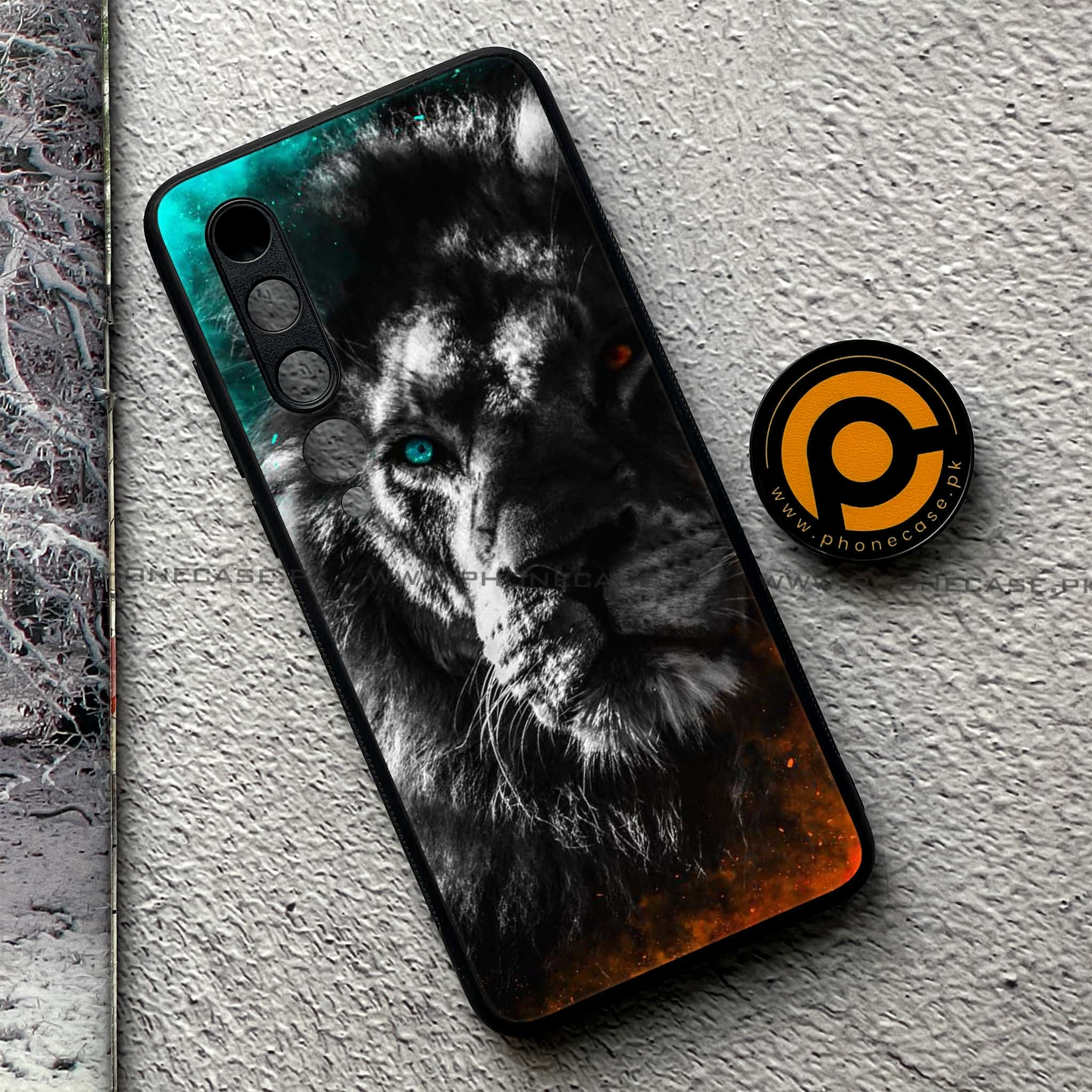 Xiaomi Mi 10 - Tiger Series - Premium Printed Glass soft Bumper shock Proof Case