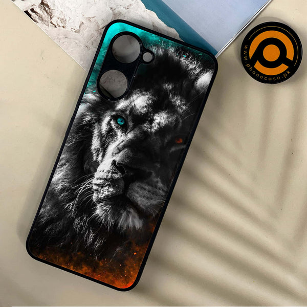 Vivo Y03 - Tiger Design 3  - Premium Printed Metal soft Bumper shock Proof Case CS-37562