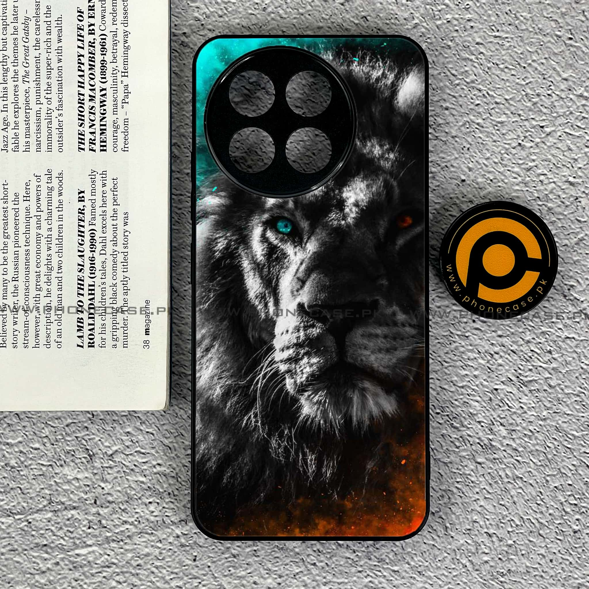 Tecno Spark 30 Pro - Tiger Series - Premium Printed Glass soft Bumper shock Proof Case