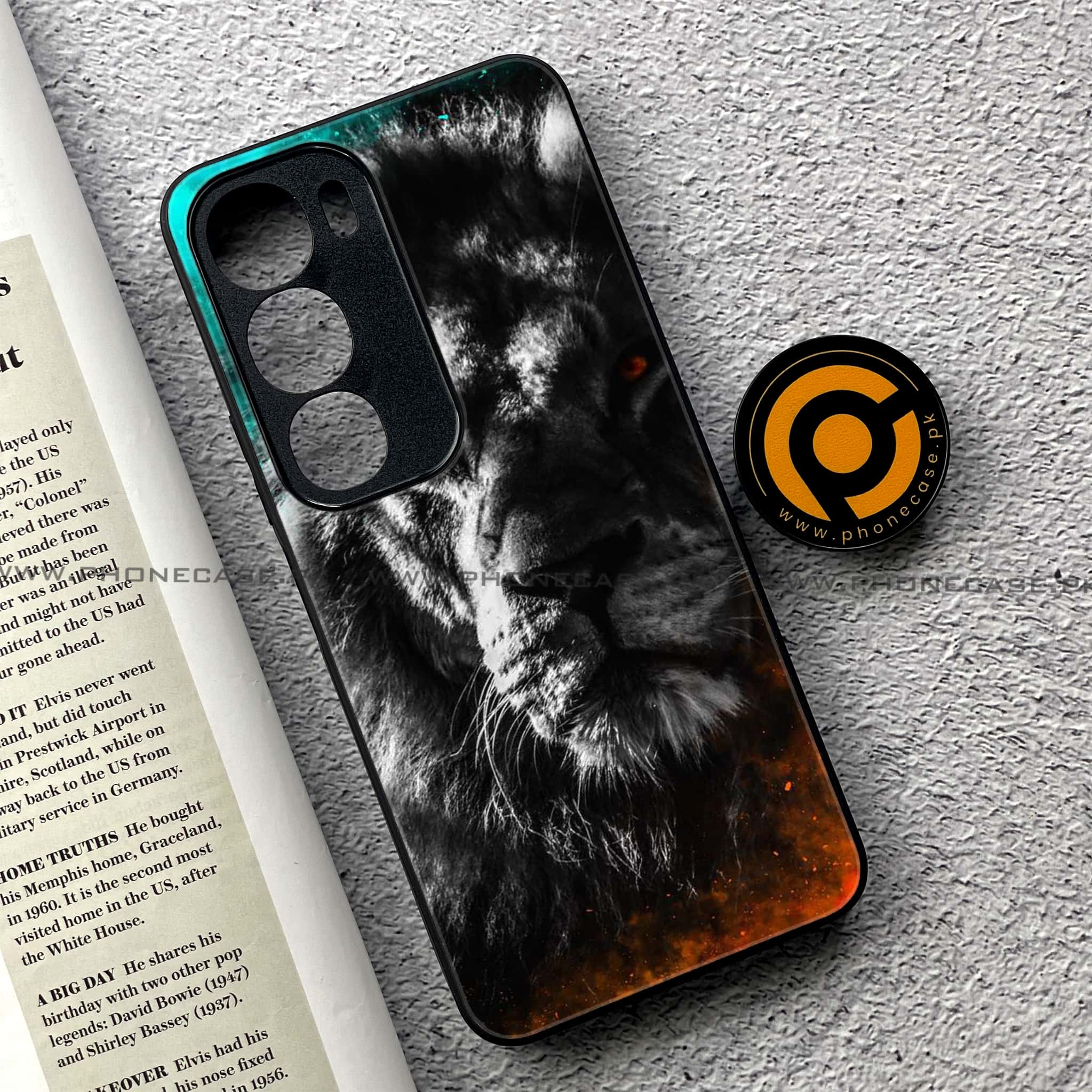 Vivo Y19s Pro - Tiger Series - Premium Metal Printed soft Bumper shock Proof Case