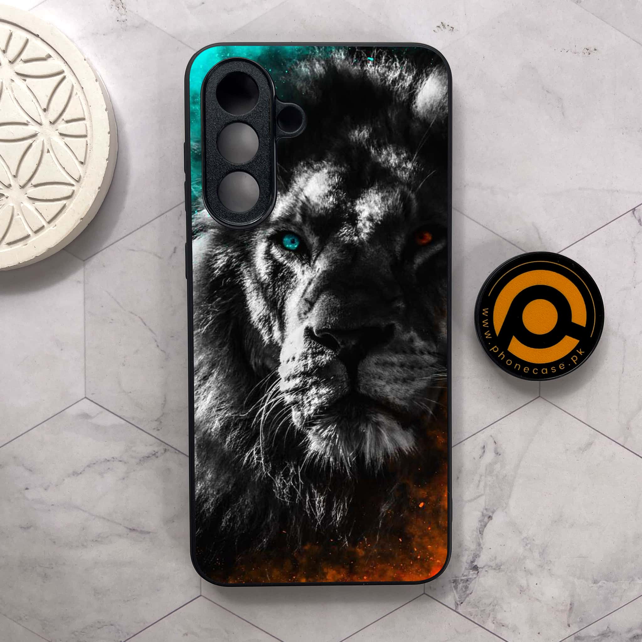 Samsung Galaxy A36 5G - Tiger Series - Premium Metal Printed soft Bumper shock Proof Case