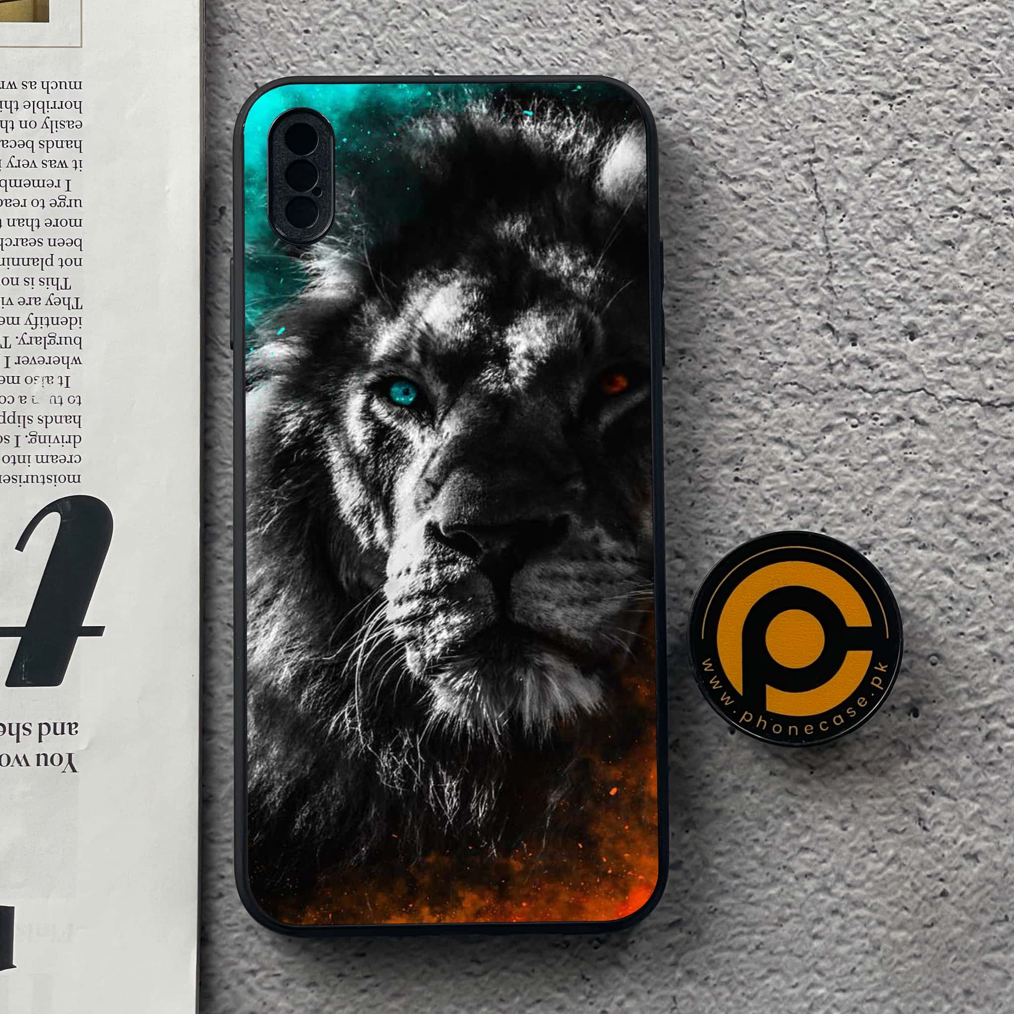 iPhone XS Max - Tiger Art Series - Premium Metal Printed soft Bumper shock Proof Case