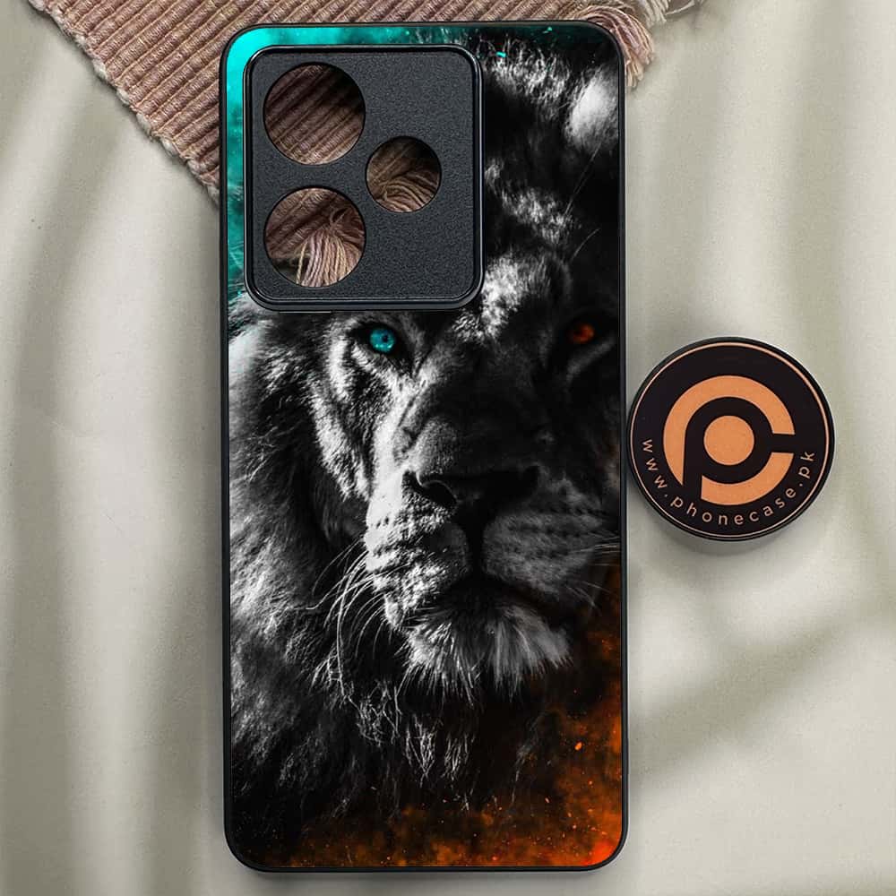 Realme GT 7 - Tiger Series - Premium Metal Printed soft Bumper shock Proof Case