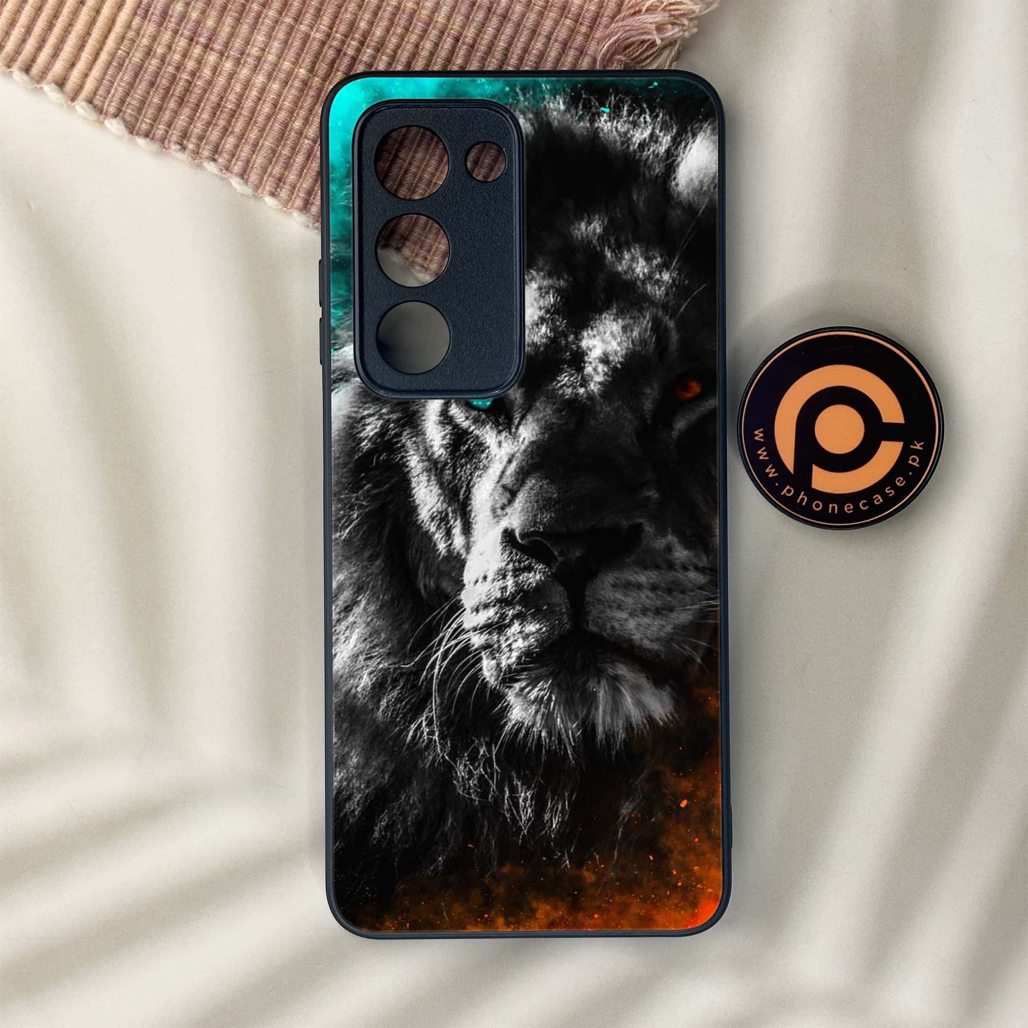 Oppo A5 2025 - Tiger Series - Premium Metal Printed soft Bumper shock Proof Case