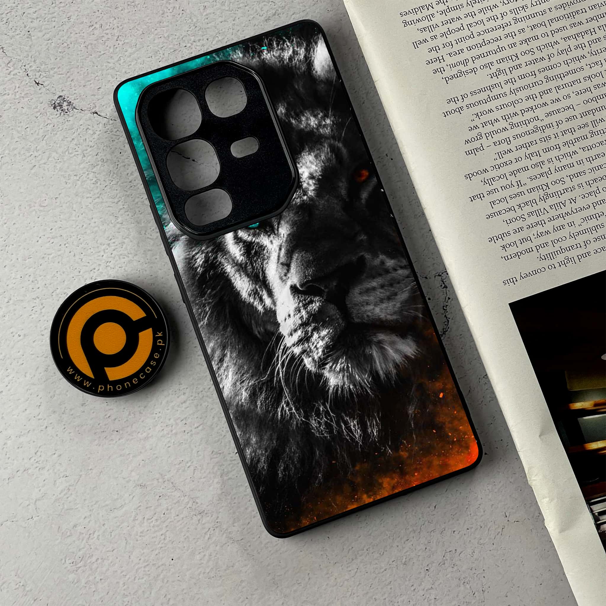 Infinix Note 50 - Tiger Series - Premium Metal Printed Soft Bumper Shockproof Case