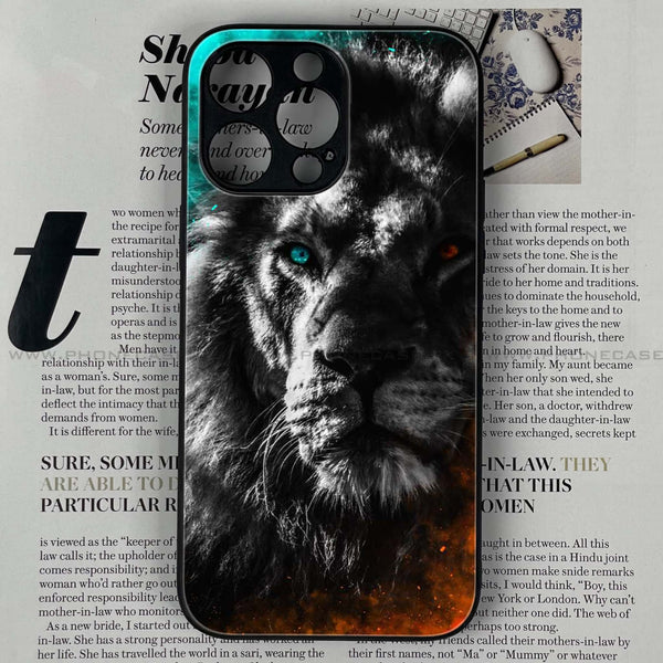 iPhone 12 Pro Max  - Tiger Art Design 3 - Premium Printed Glass soft Bumper shock Proof Case