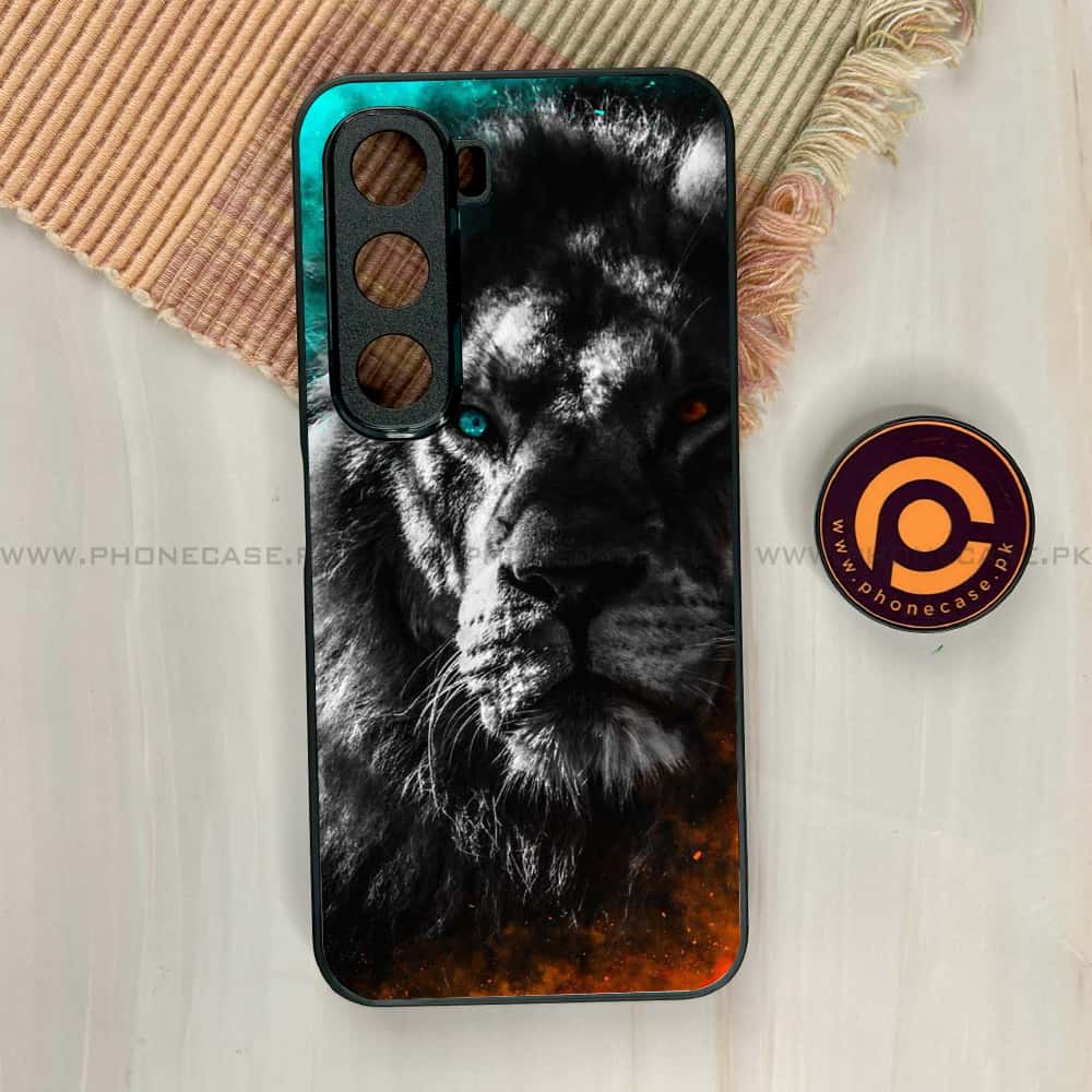 Infinix Hot 60i - Tiger Series - Premium Metal Printed soft Bumper shock Proof Case