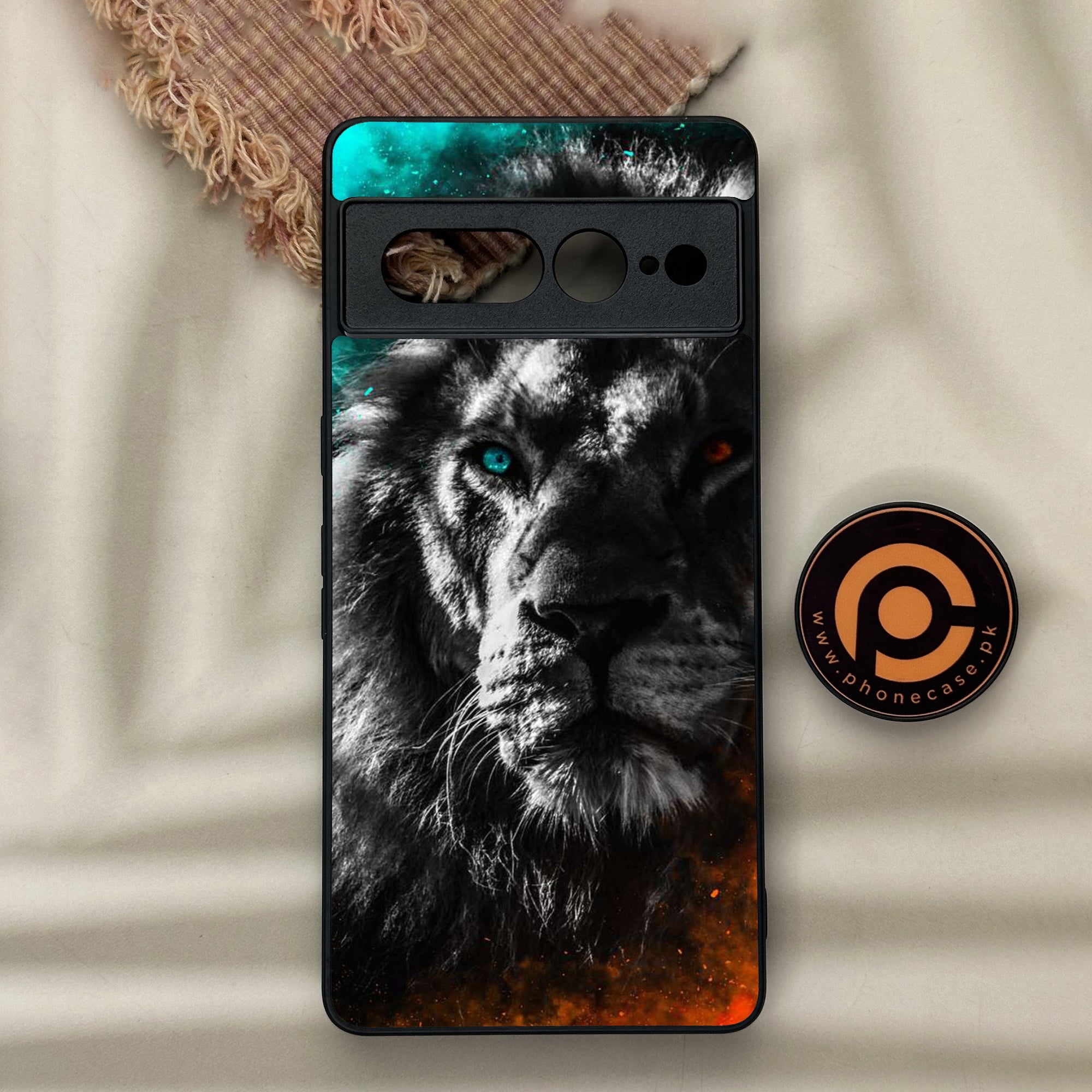 Google Pixel 7 Pro - Tiger Series - Premium Metal Printed soft Bumper Shock Proof Case