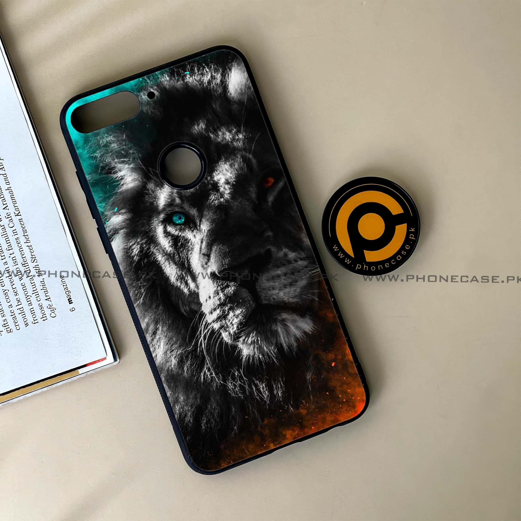 Huawei Y7 Prime (2018) - Tiger Series - Premium Printed Glass soft Bumper shock Proof Case