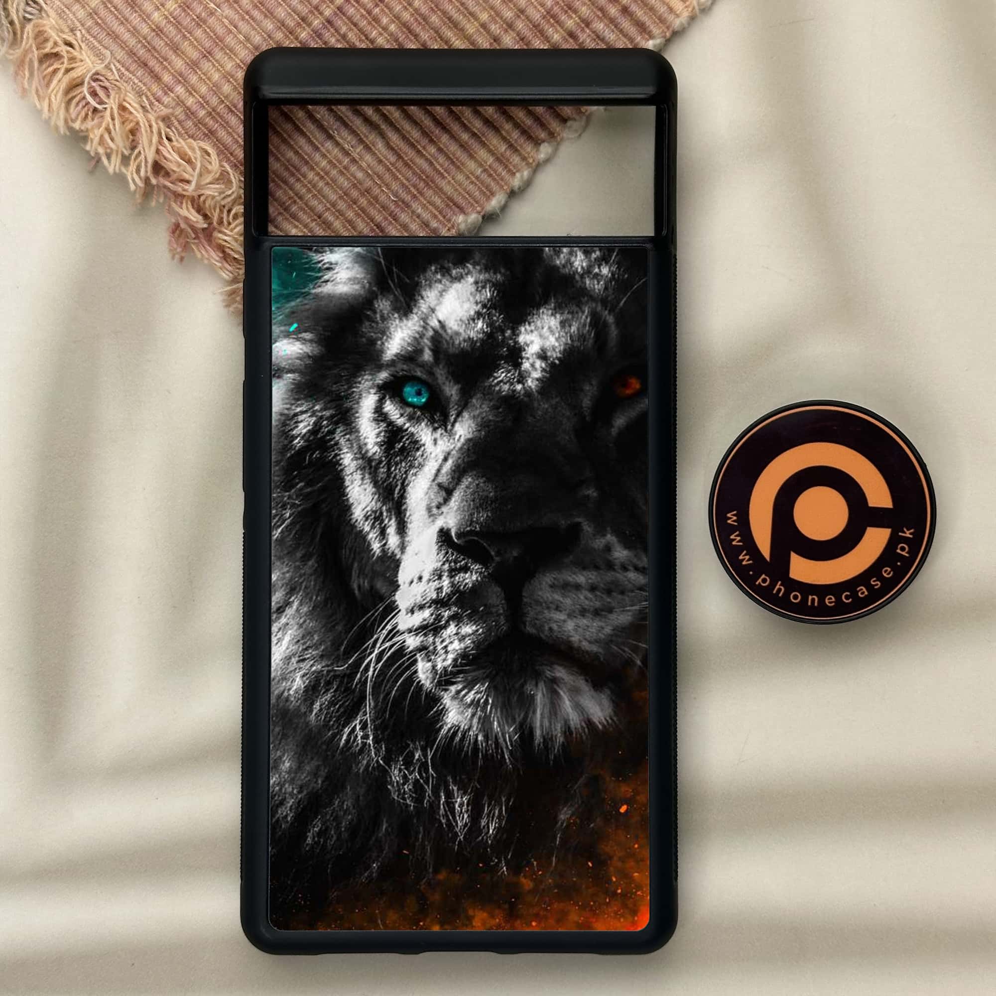 Google Pixel 6 - Tiger Series - Premium Metal Printed soft Bumper Shock Proof Case