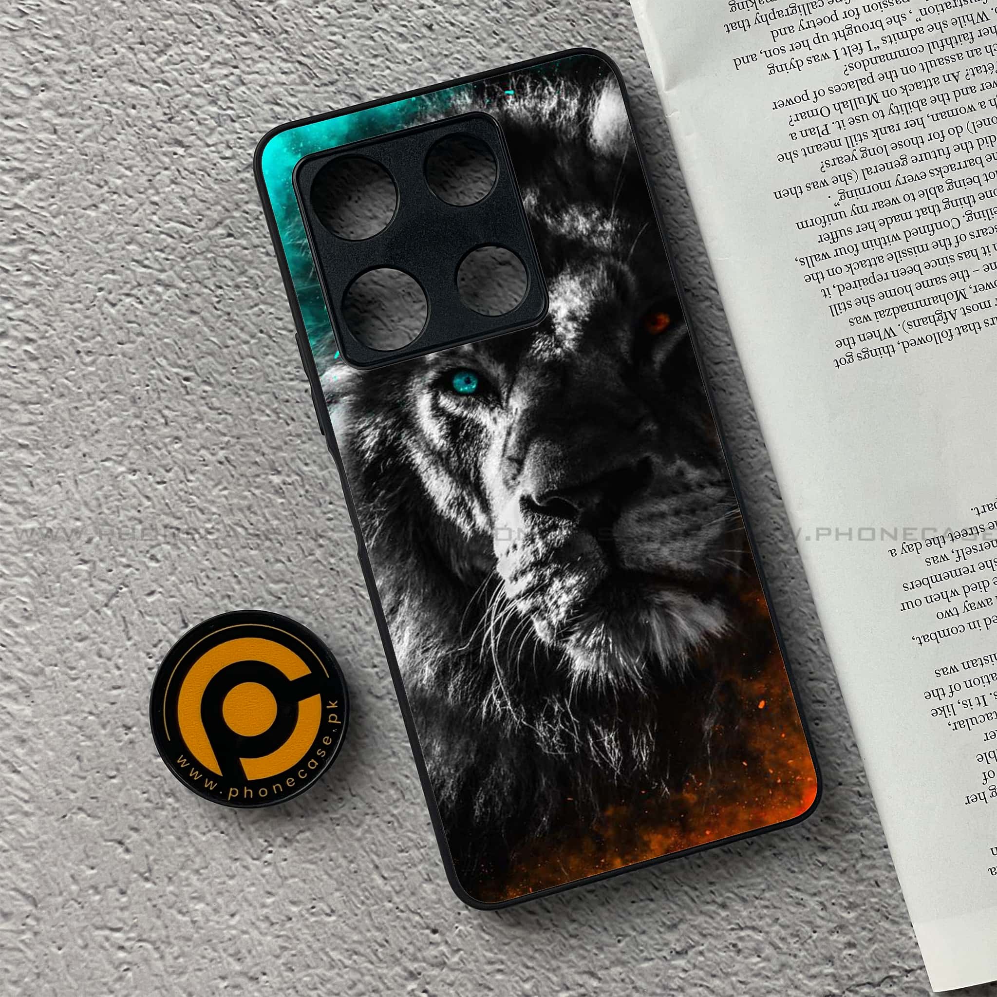 Infinix Note 30 Pro - Tiger Series - Premium Metal Printed soft Bumper shock Proof Case