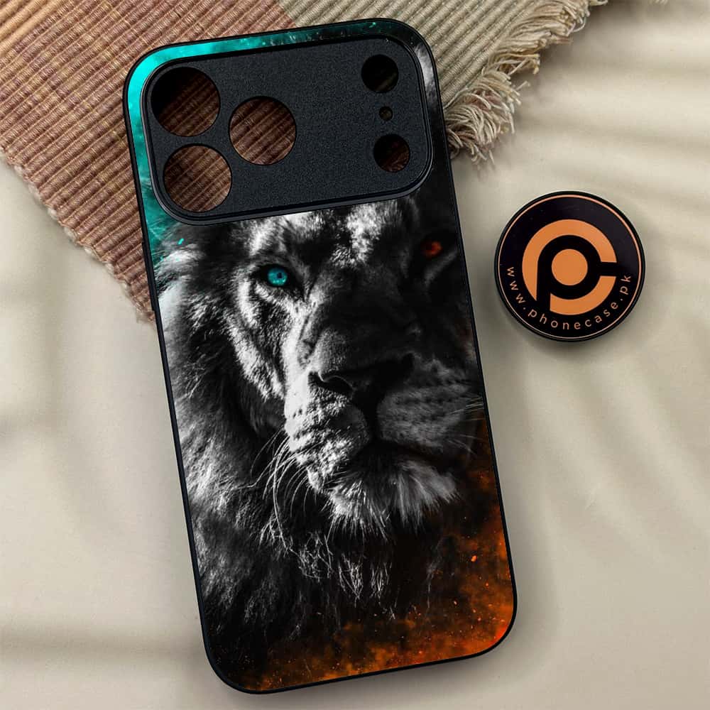 iPhone 17 Pro Max - Tiger Series - Premium Metal Printed soft Bumper shock Proof Case