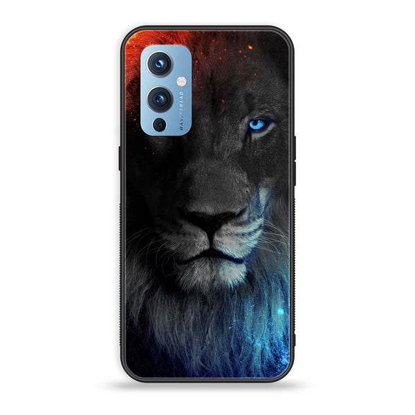 OnePlus 9 - Tiger Art Design 4 - Premium Metal Printed soft Bumper Shock Proof Case CS-10532
