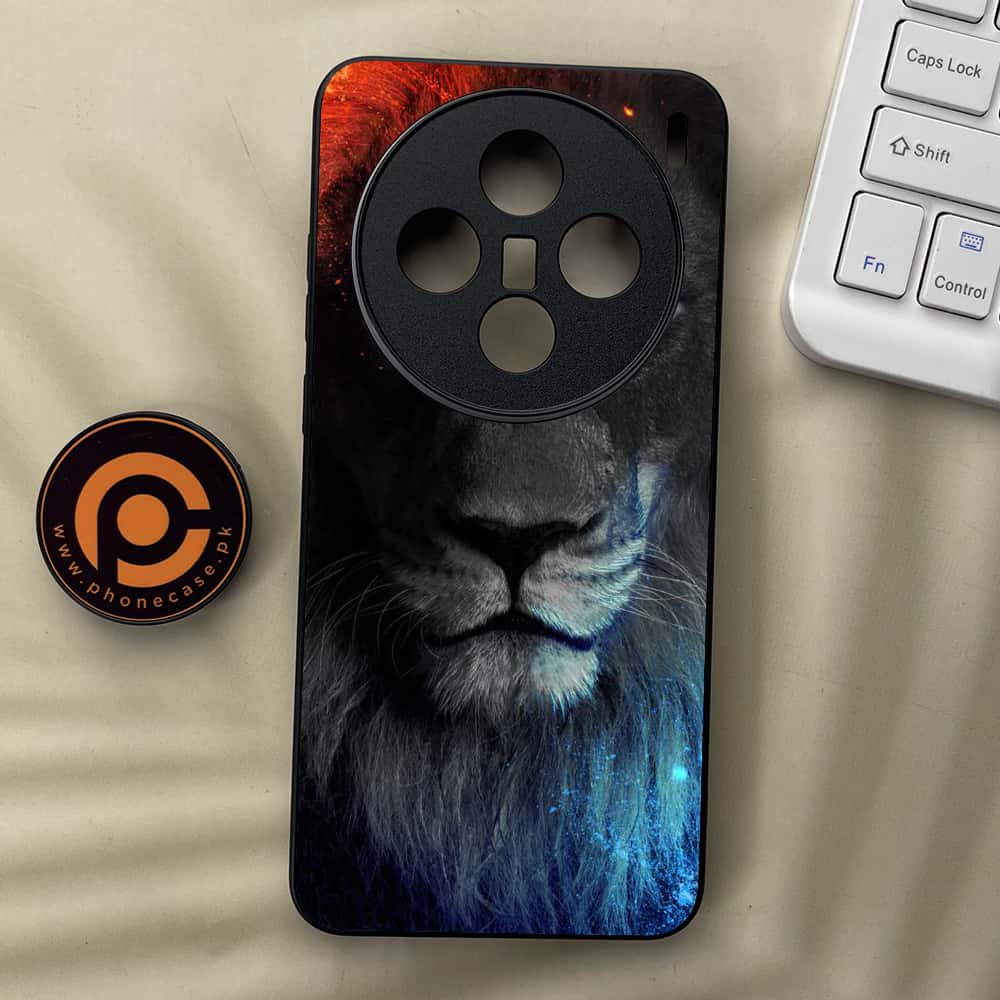 Vivo X200 - Tiger Series - Premium Metal  Printed soft Bumper shock Proof Case