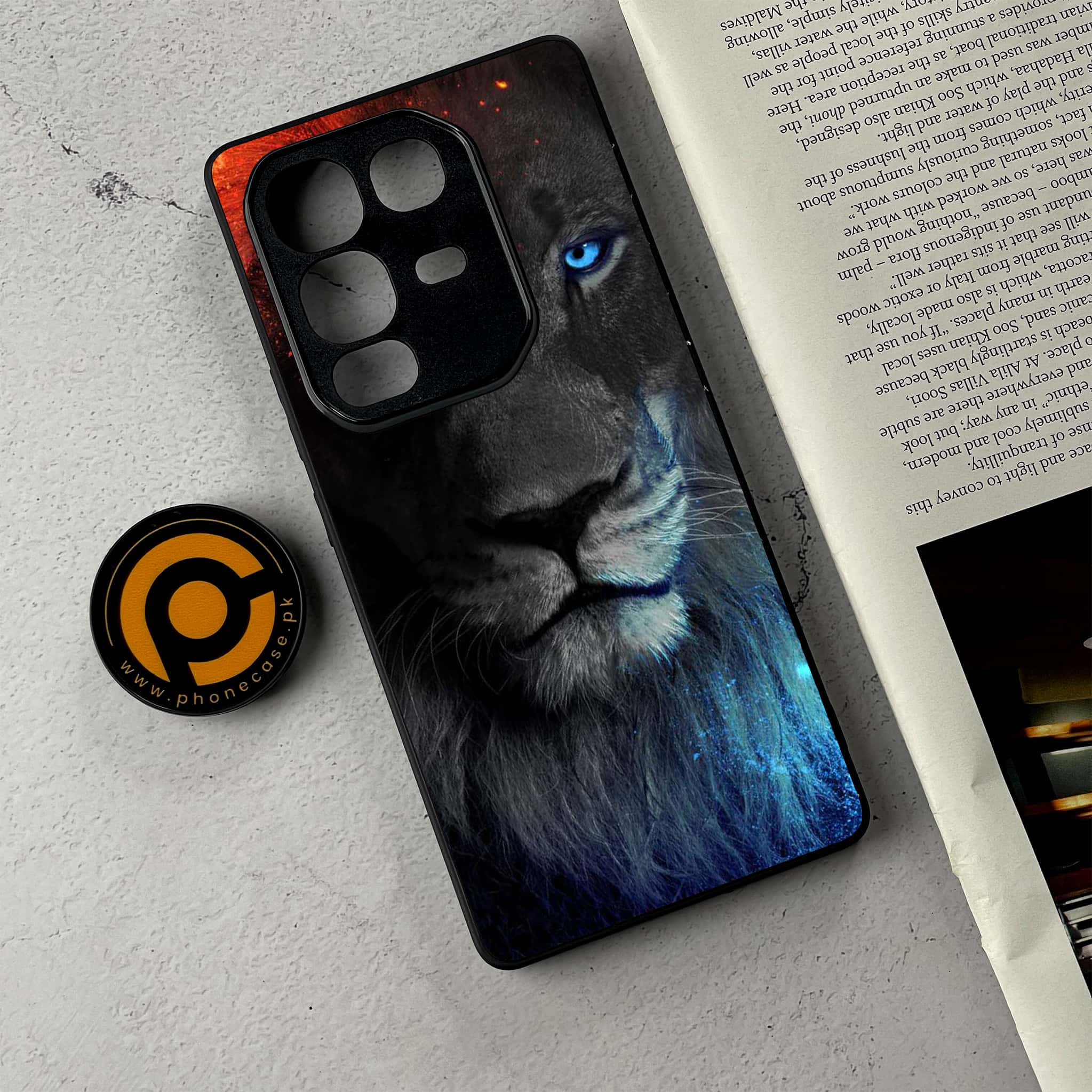 Infinix Note 50 - Tiger Series - Premium Metal Printed Soft Bumper Shockproof Case