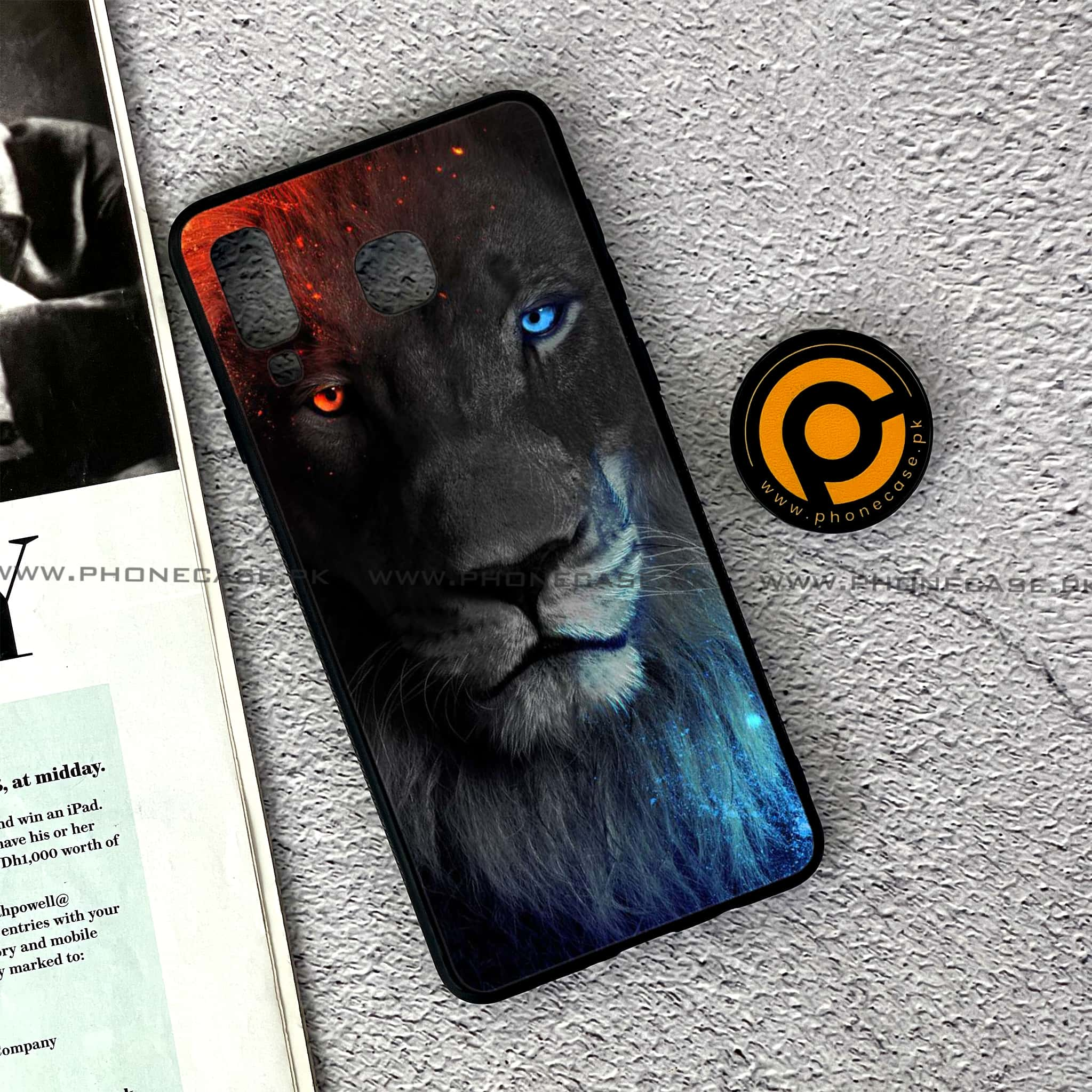 Samsung Galaxy A8 Star(A9 Star) - Tiger Series - Premium Printed Glass soft Bumper shock Proof Case