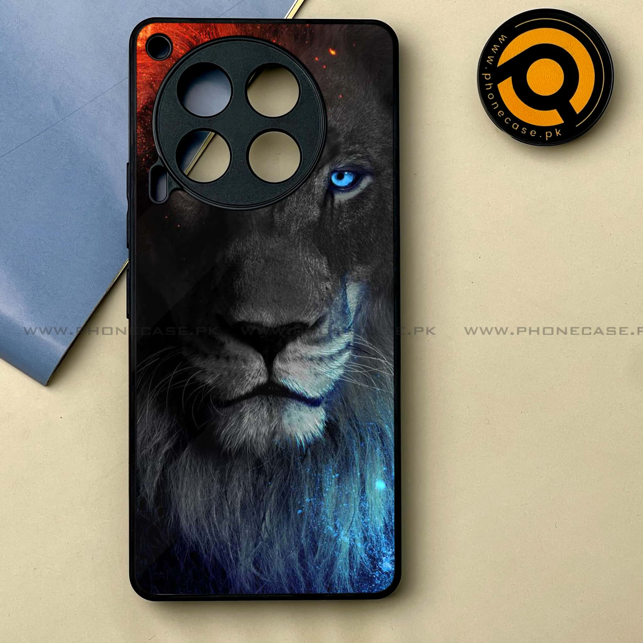 Tecno Camon 30 - Tiger Series -  Premium Printed Metal soft Bumper shock Proof Case