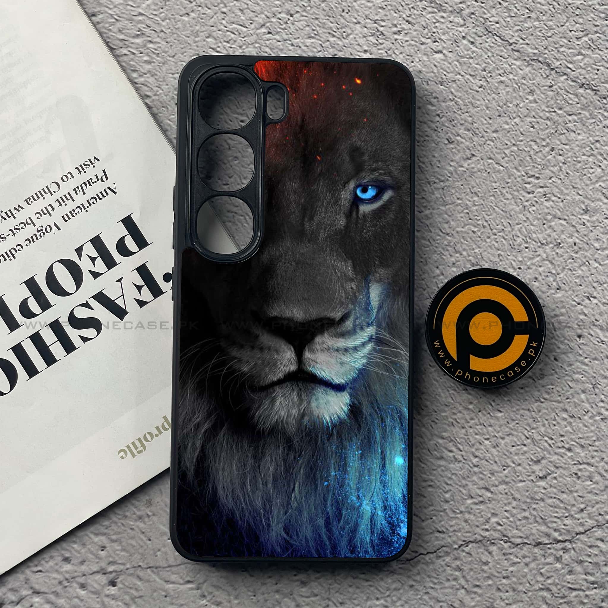 Vivo Y200 4G - Tiger Series - Premium Metal Printed soft Bumper Shock Proof Case