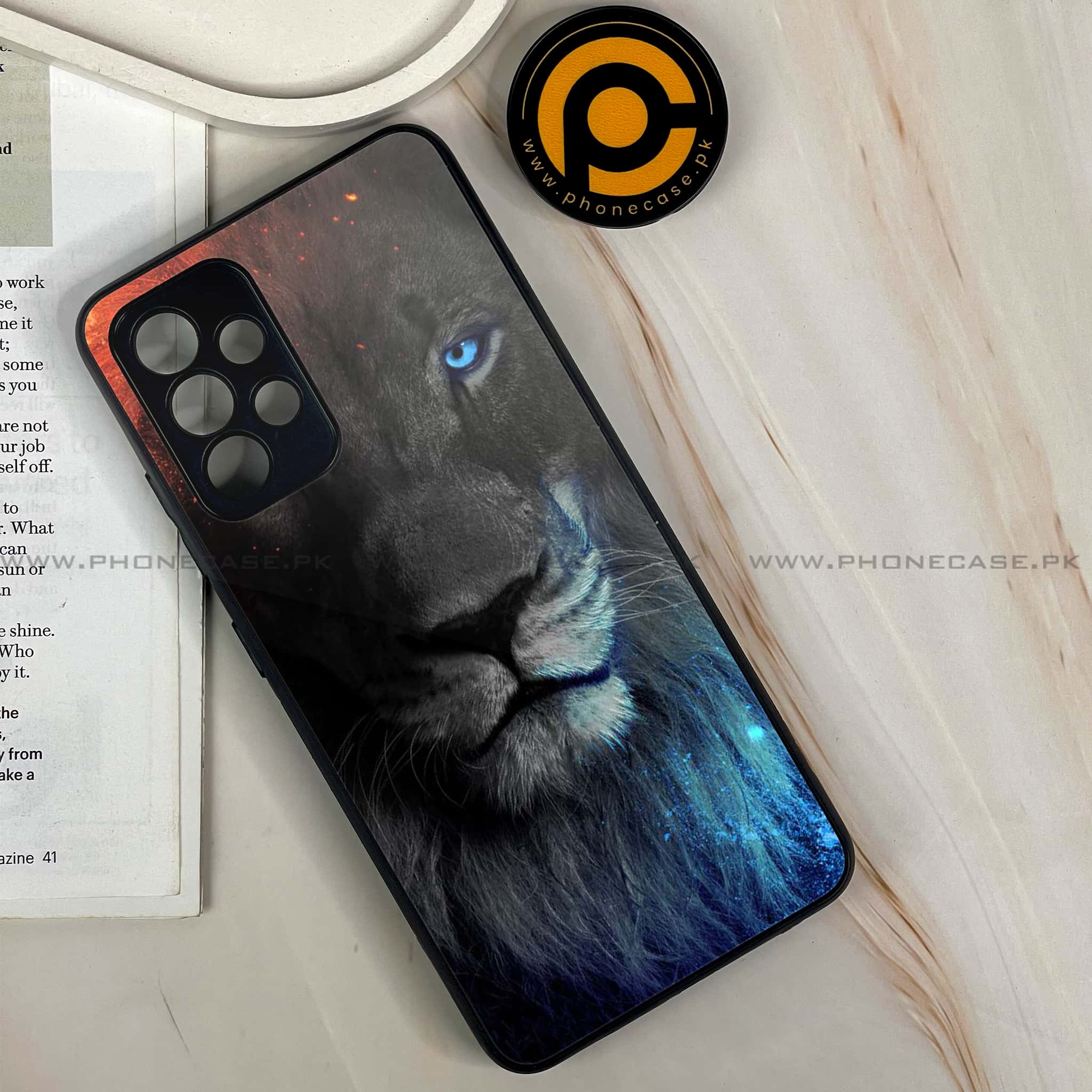 Samsung Galaxy A13 - Tiger Art Series - Premium Printed Glass soft Bumper shock Proof Case