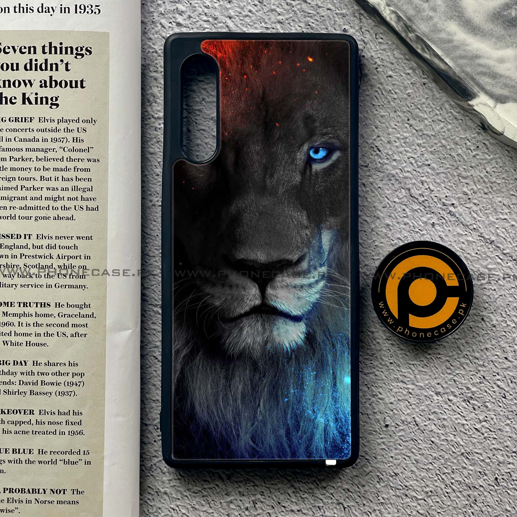 LG G9 - Tiger Series - Premium Metal Printed soft Bumper shock Proof Case