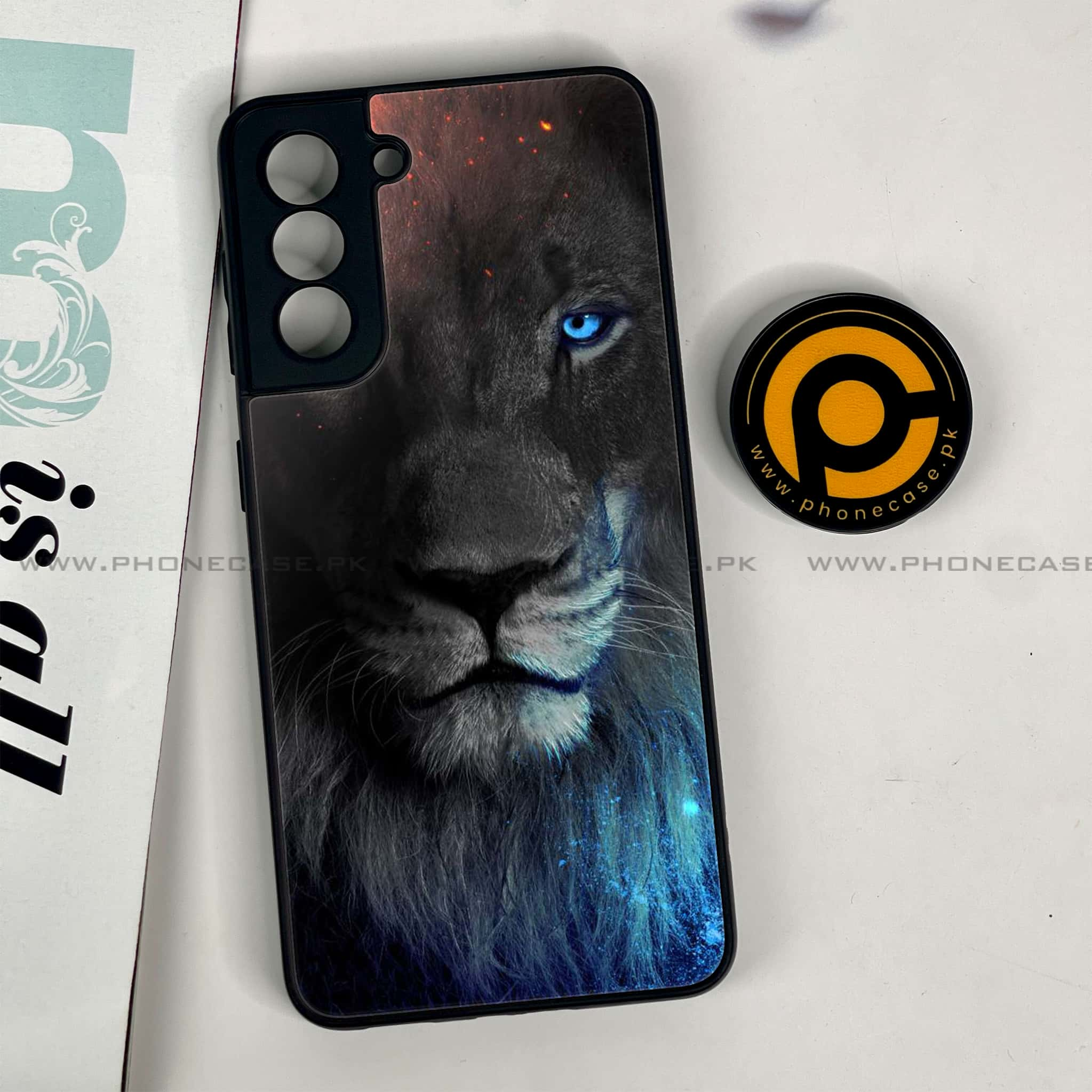 Samsung Galaxy S21 - Tiger Series - Premium Printed Glass soft Bumper shock Proof Case