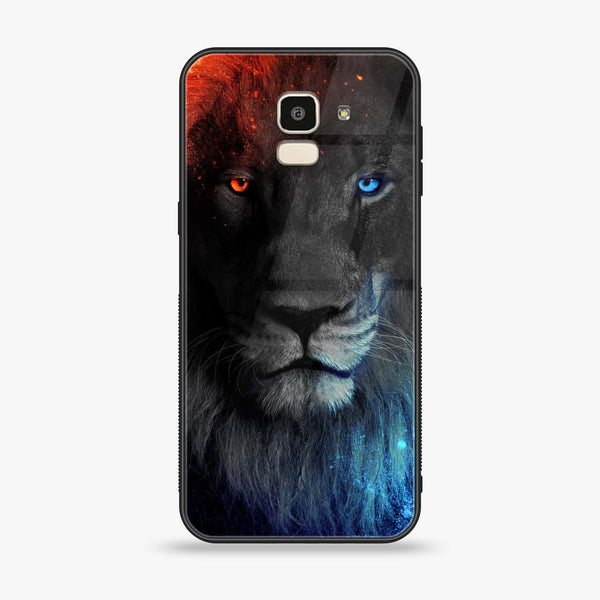 Samsung Galaxy J6 (2018) - Tiger Design 4 - Premium Printed Glass soft Bumper shock Proof Case CS-23427