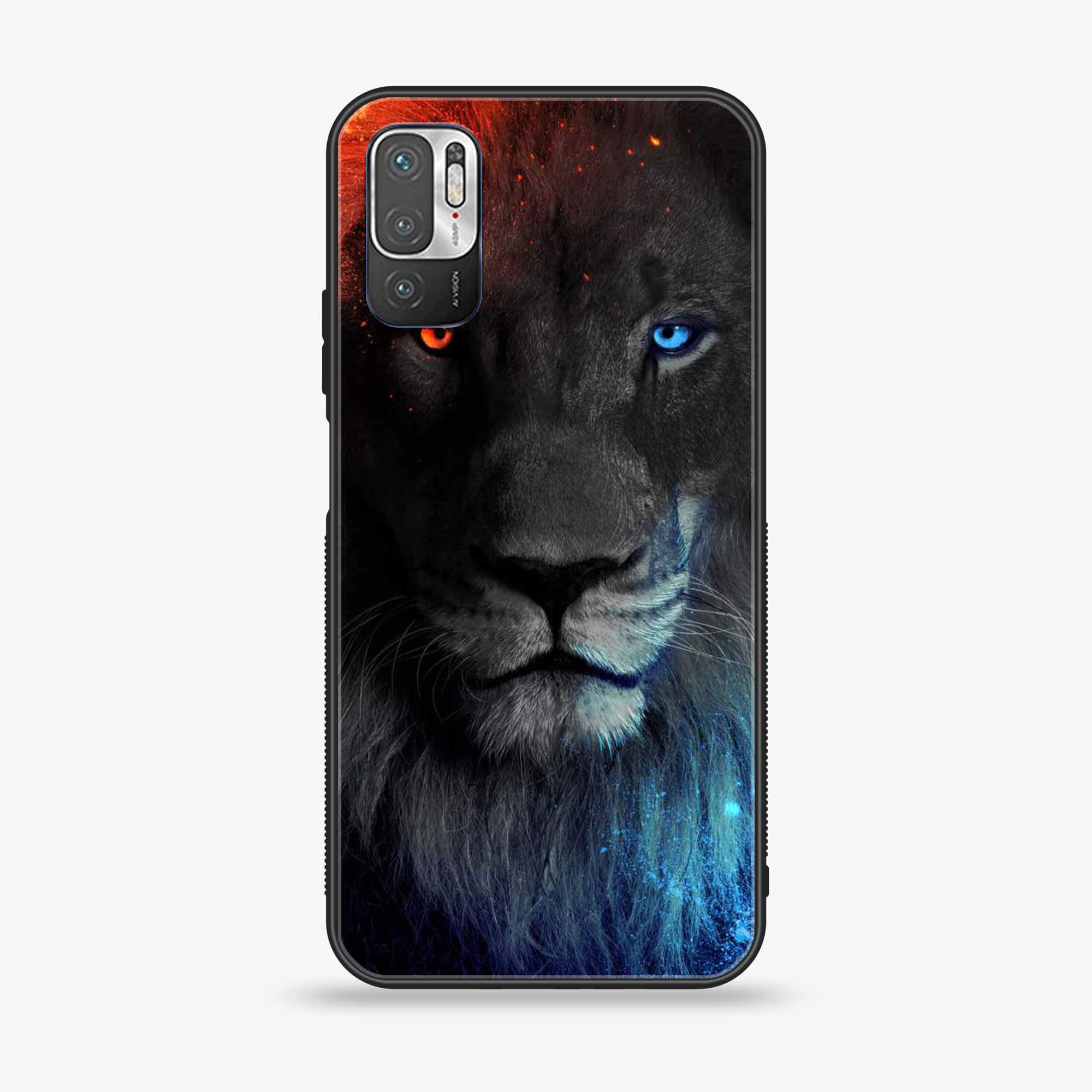 Xiaomi Redmi Note 10 5G - Tiger Series - Premium Printed Glass soft Bumper shock Proof Case