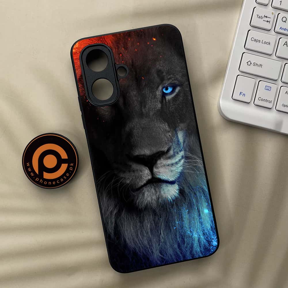 Tecno Spark Go 2 - Tiger Series - Premium Metal Printed soft Bumper Shock Proof Case