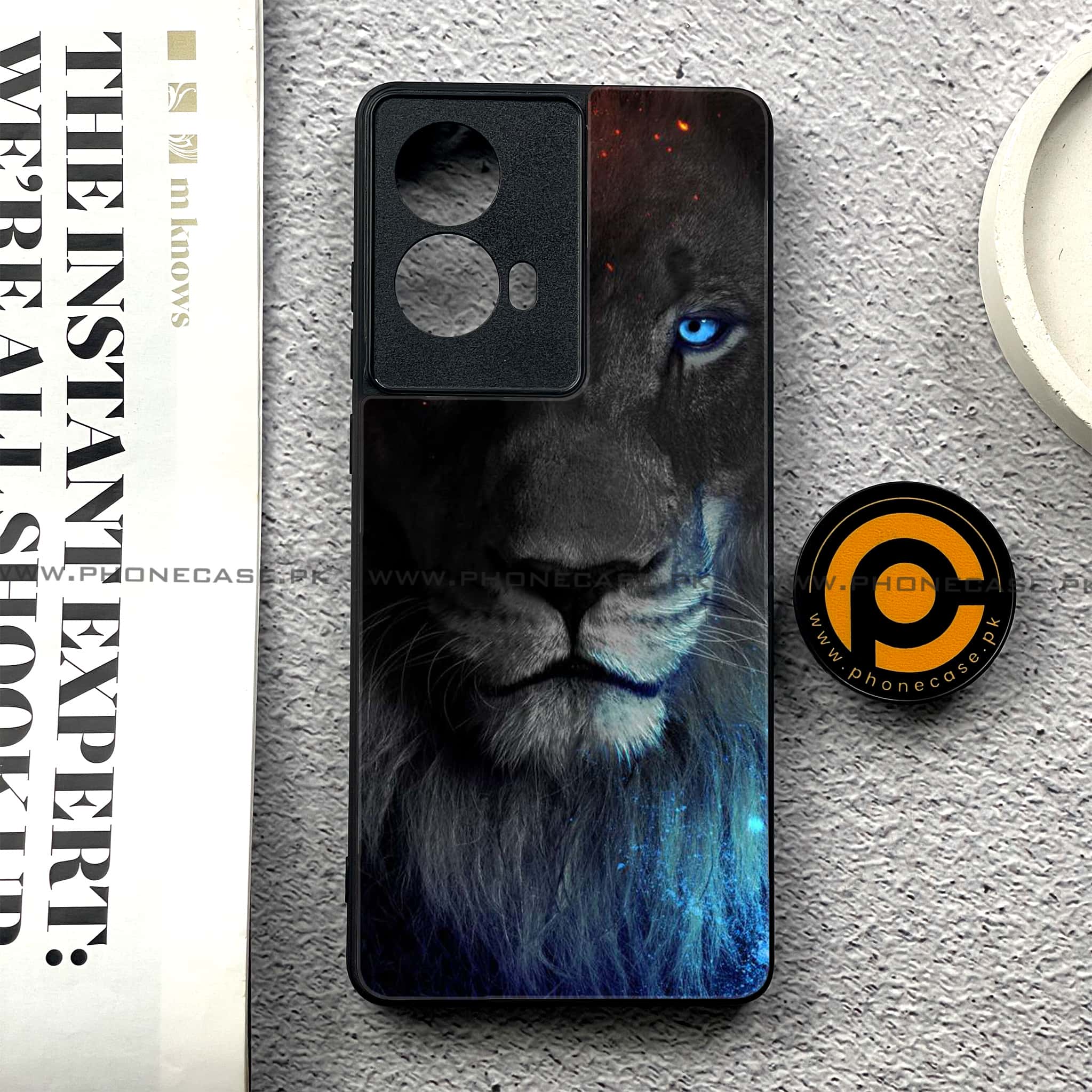 Moto G85 - Tiger Series - Premium Printed Glass soft Bumper shock Proof Case