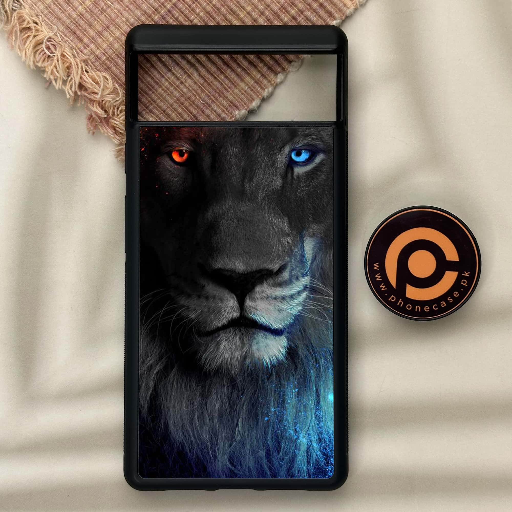 Google Pixel 6 - Tiger Series - Premium Metal Printed soft Bumper Shock Proof Case