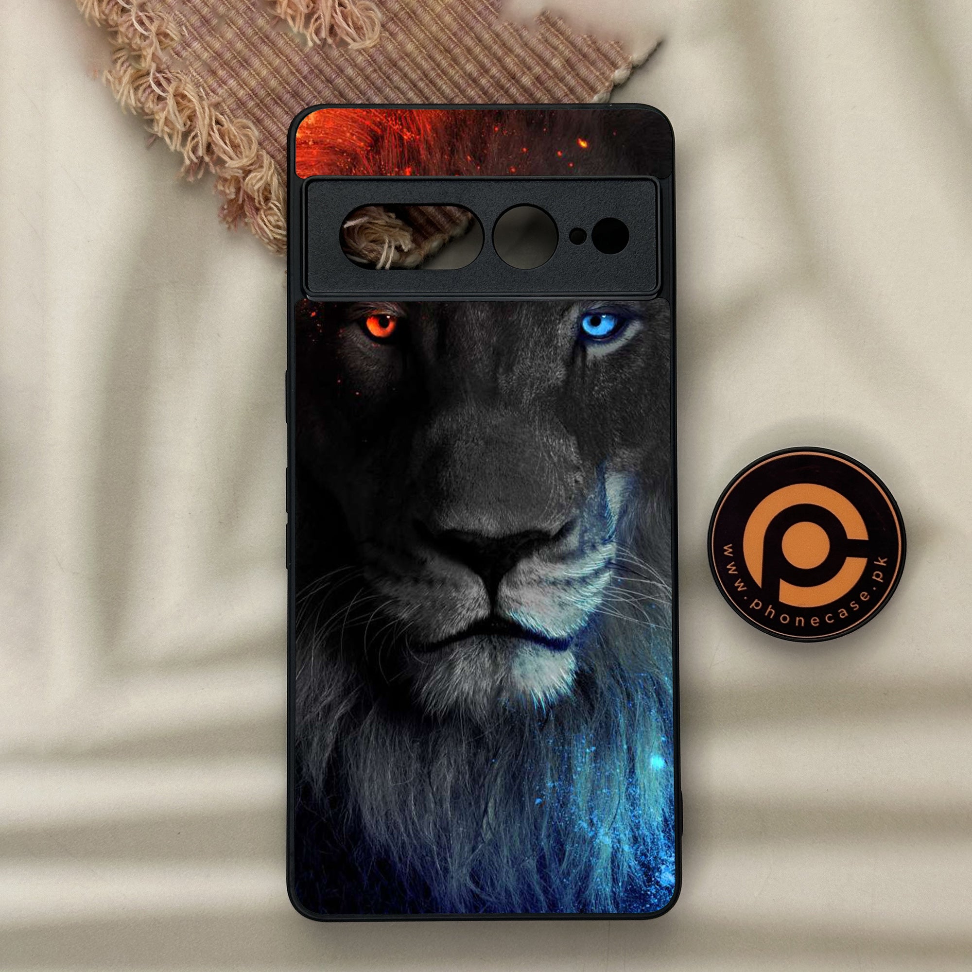Google Pixel 7 Pro - Tiger Series - Premium Metal Printed soft Bumper Shock Proof Case