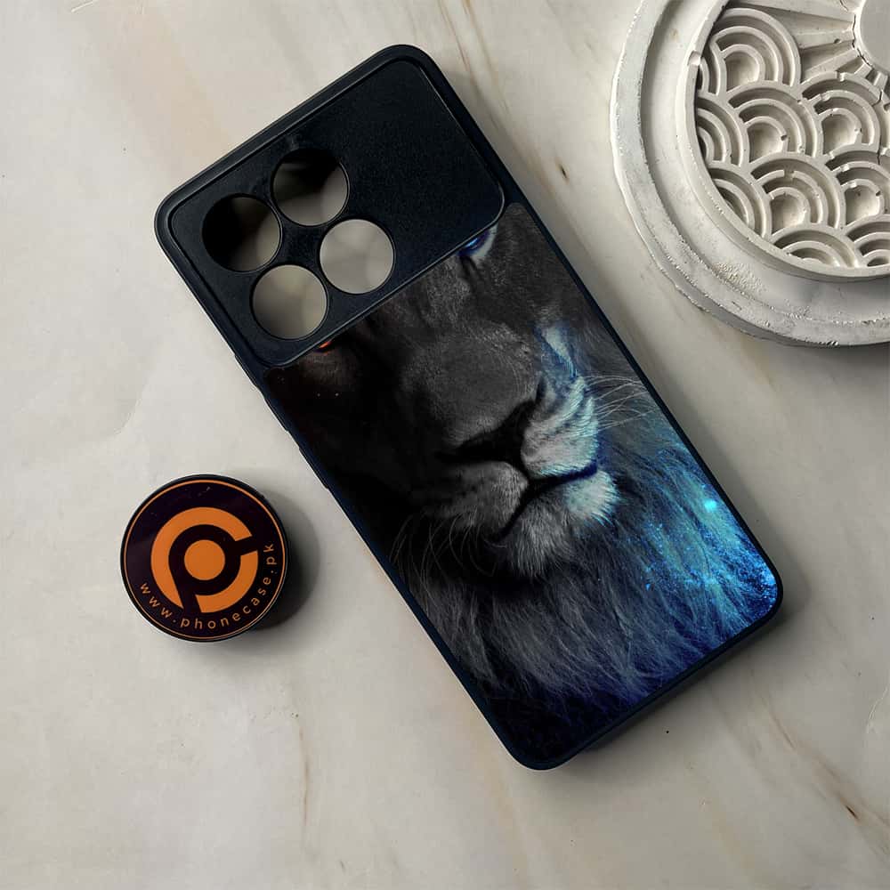 Xiaomi Poco F6 Pro - Tiger Series - Premium Metal Printed soft Bumper shock Proof Case