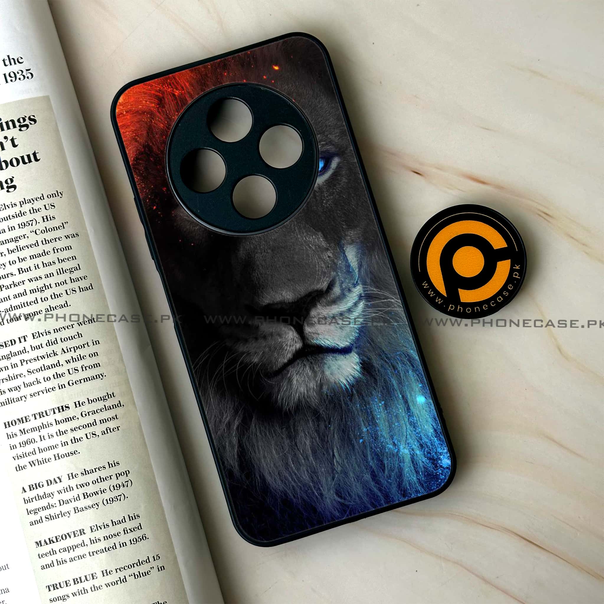 Oppo F27 Pro Plus - Tiger Series - Premium Metal Printed soft Bumper Shock Proof Case