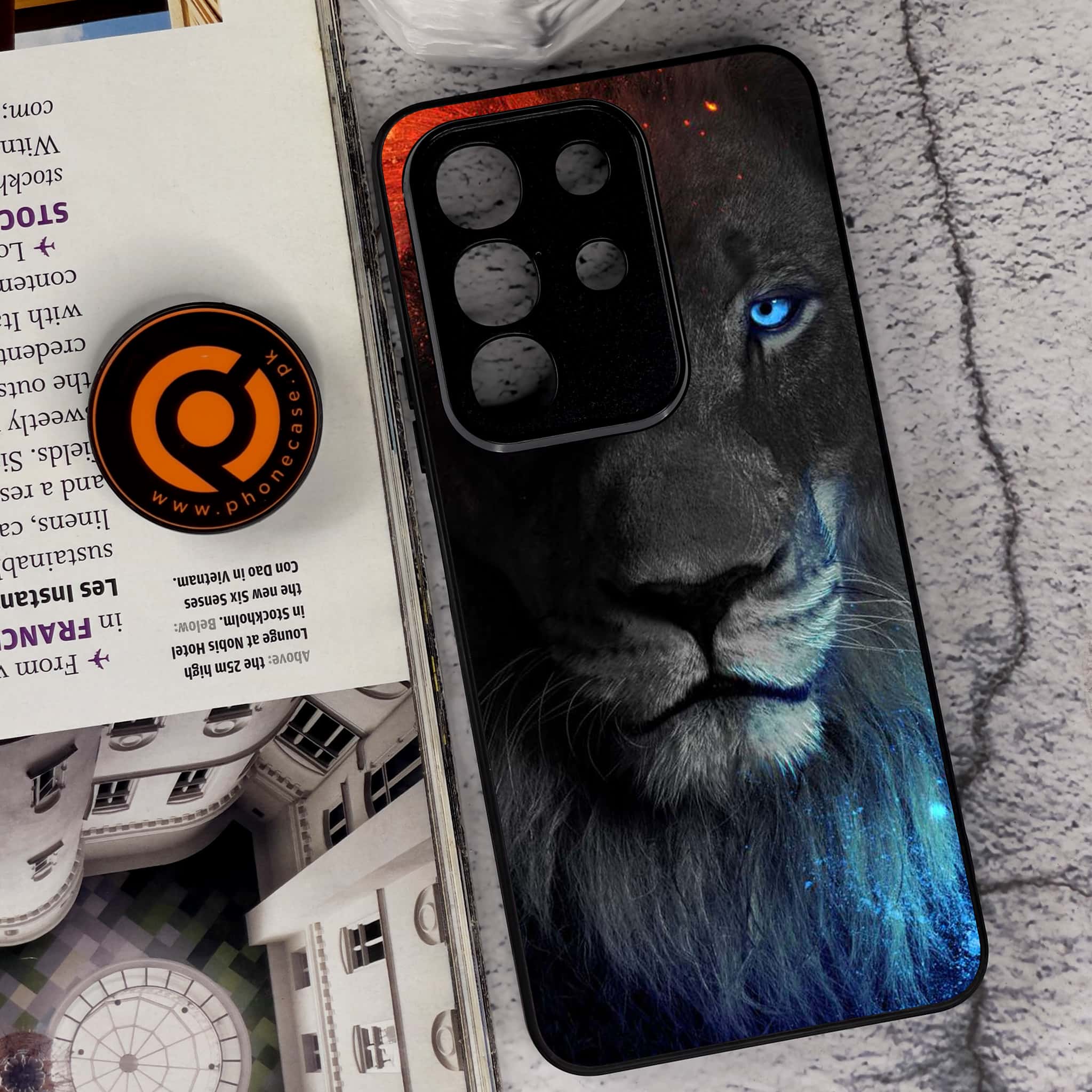 Vivo Y29 4G - Tiger Series - Premium Metal Printed soft Bumper Shock Proof Case