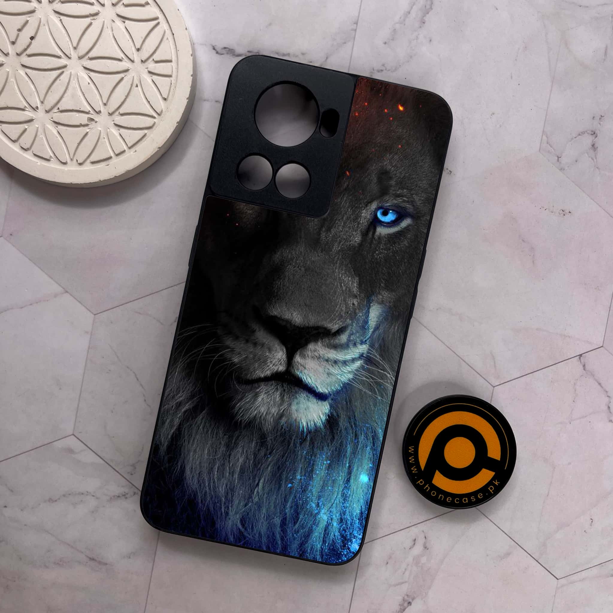 OnePlus 10R -   Tiger Series -  Premium Metal Printed soft Bumper shock Proof Case