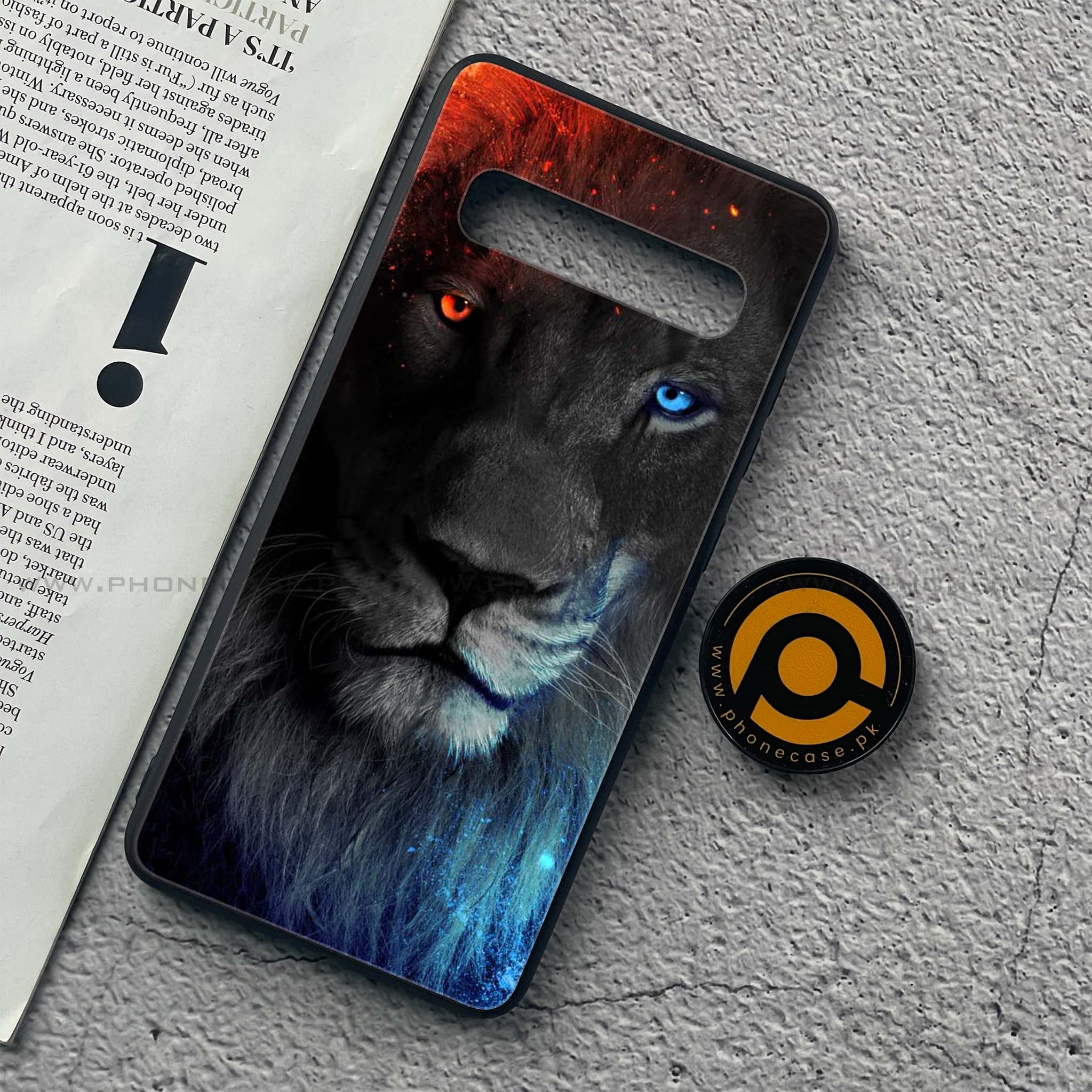 Samsung Galaxy S10 5G - Tiger Art Series - Premium Printed Glass soft Bumper shock Proof Case