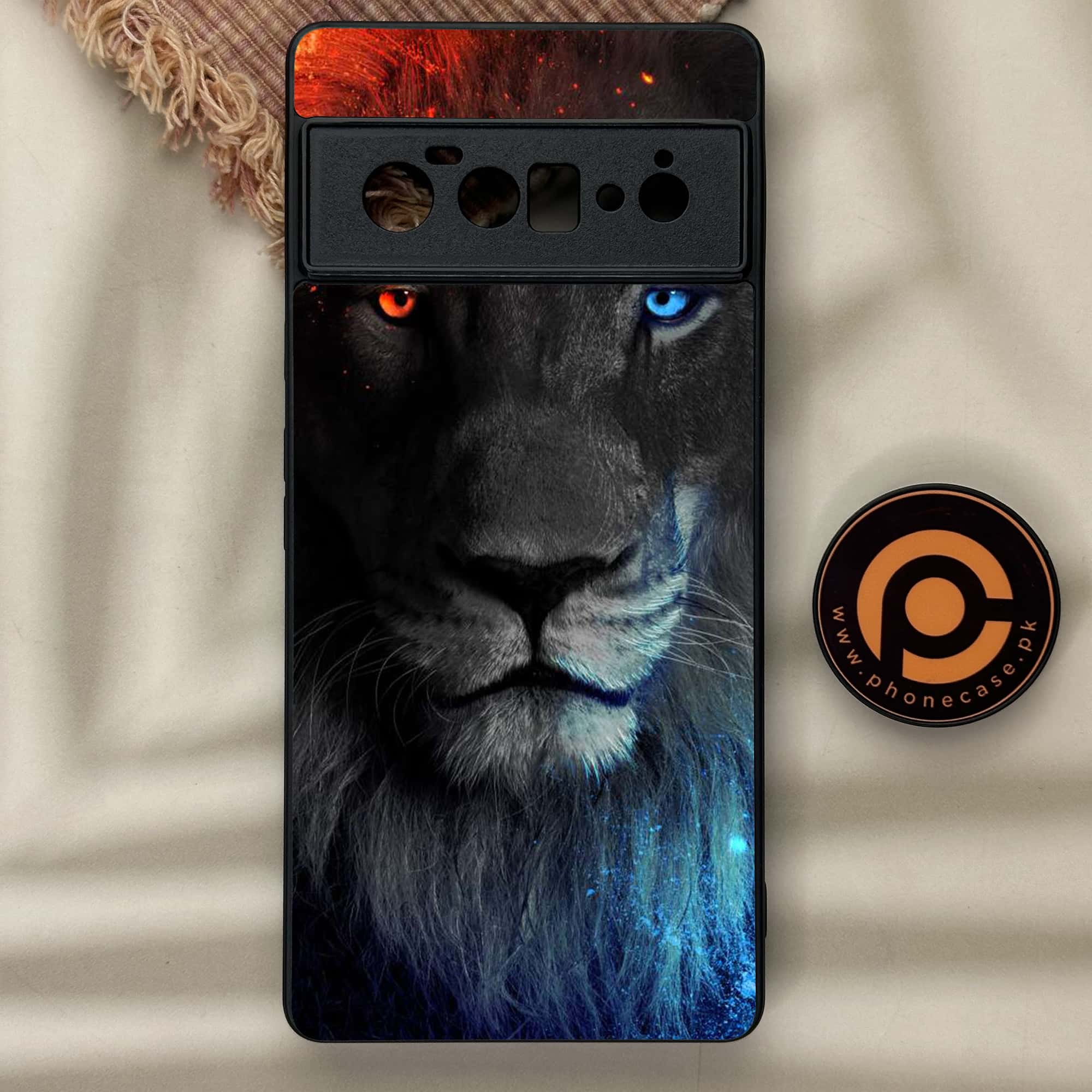 Google Pixel 6A - Tiger Series - Premium Metal Printed soft Bumper Shock Proof Case