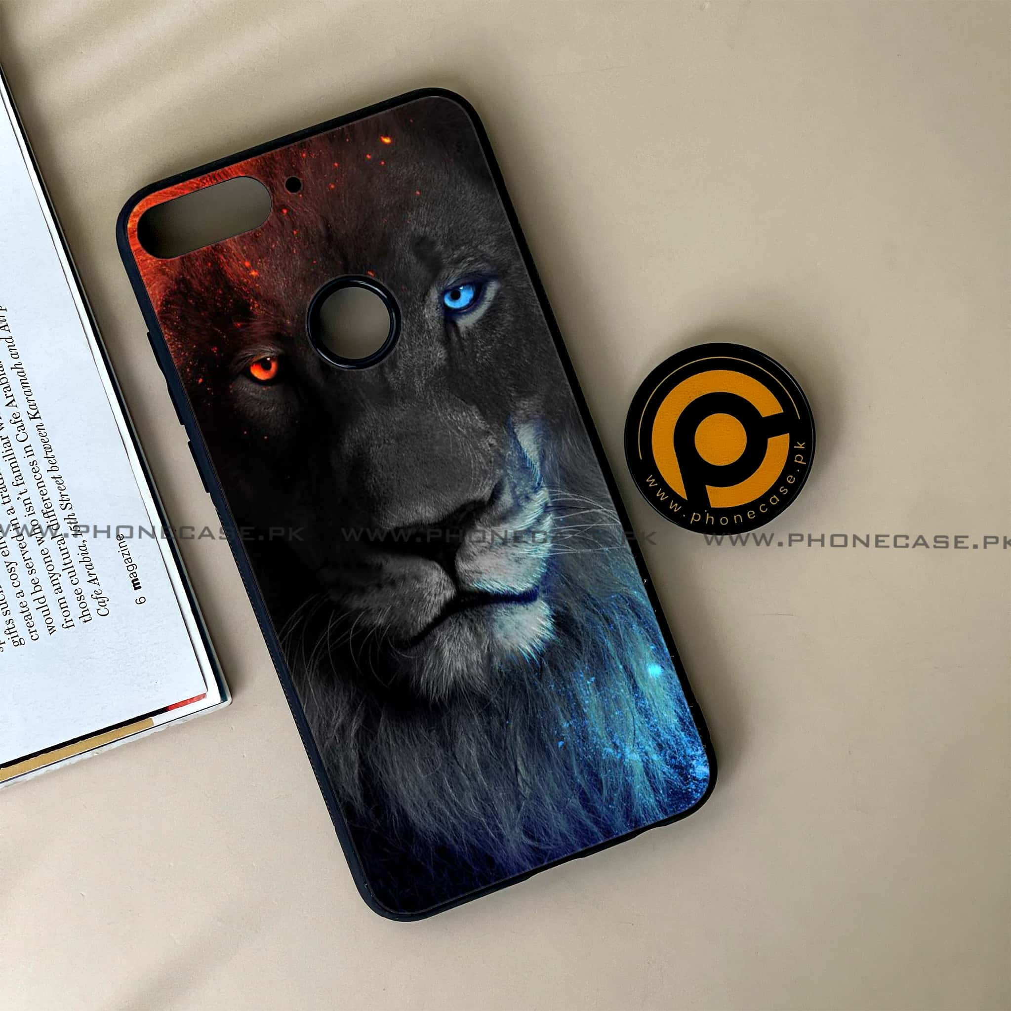 Huawei Y7 Prime (2018) - Tiger Series - Premium Printed Glass soft Bumper shock Proof Case