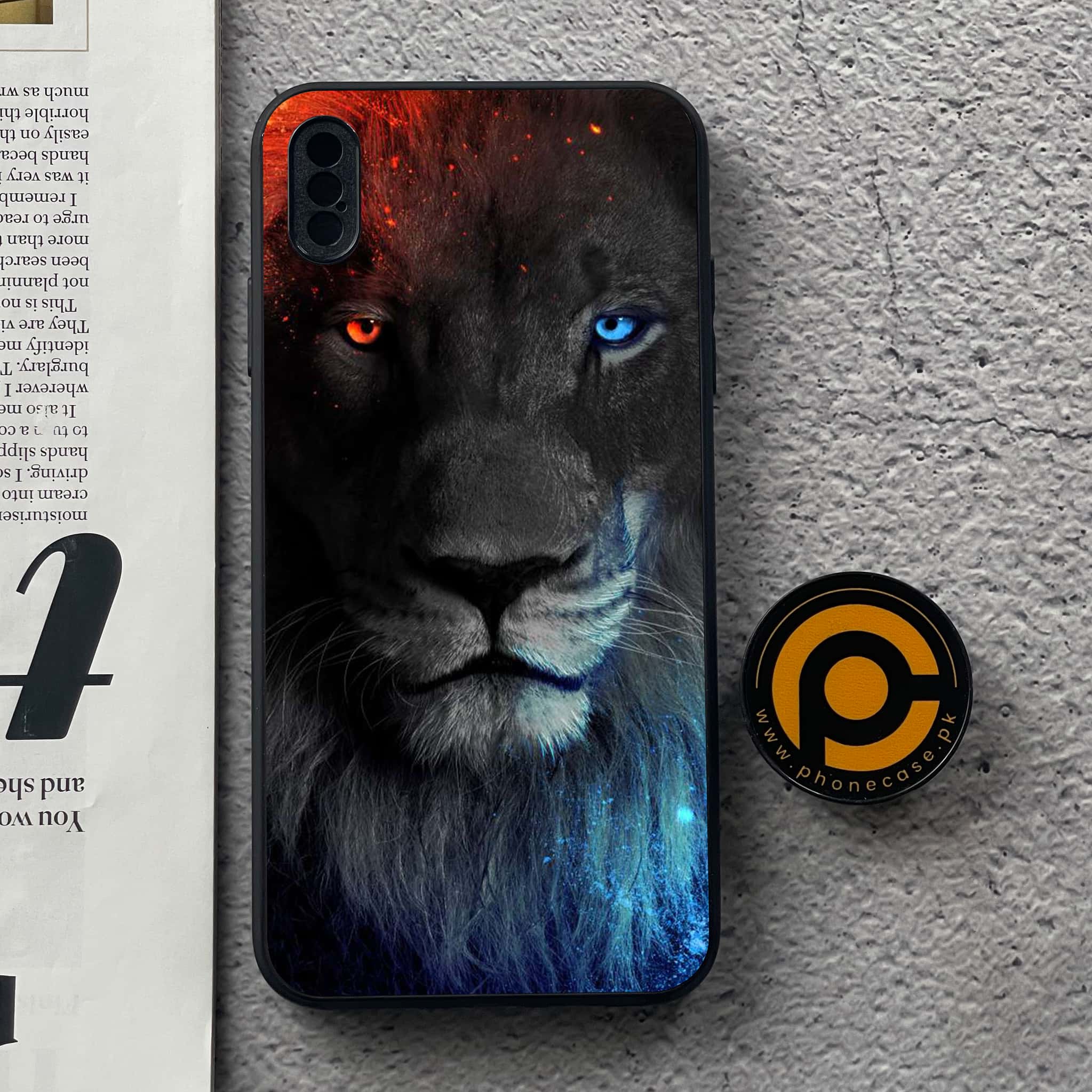 iPhone XS Max - Tiger Art Series - Premium Metal Printed soft Bumper shock Proof Case
